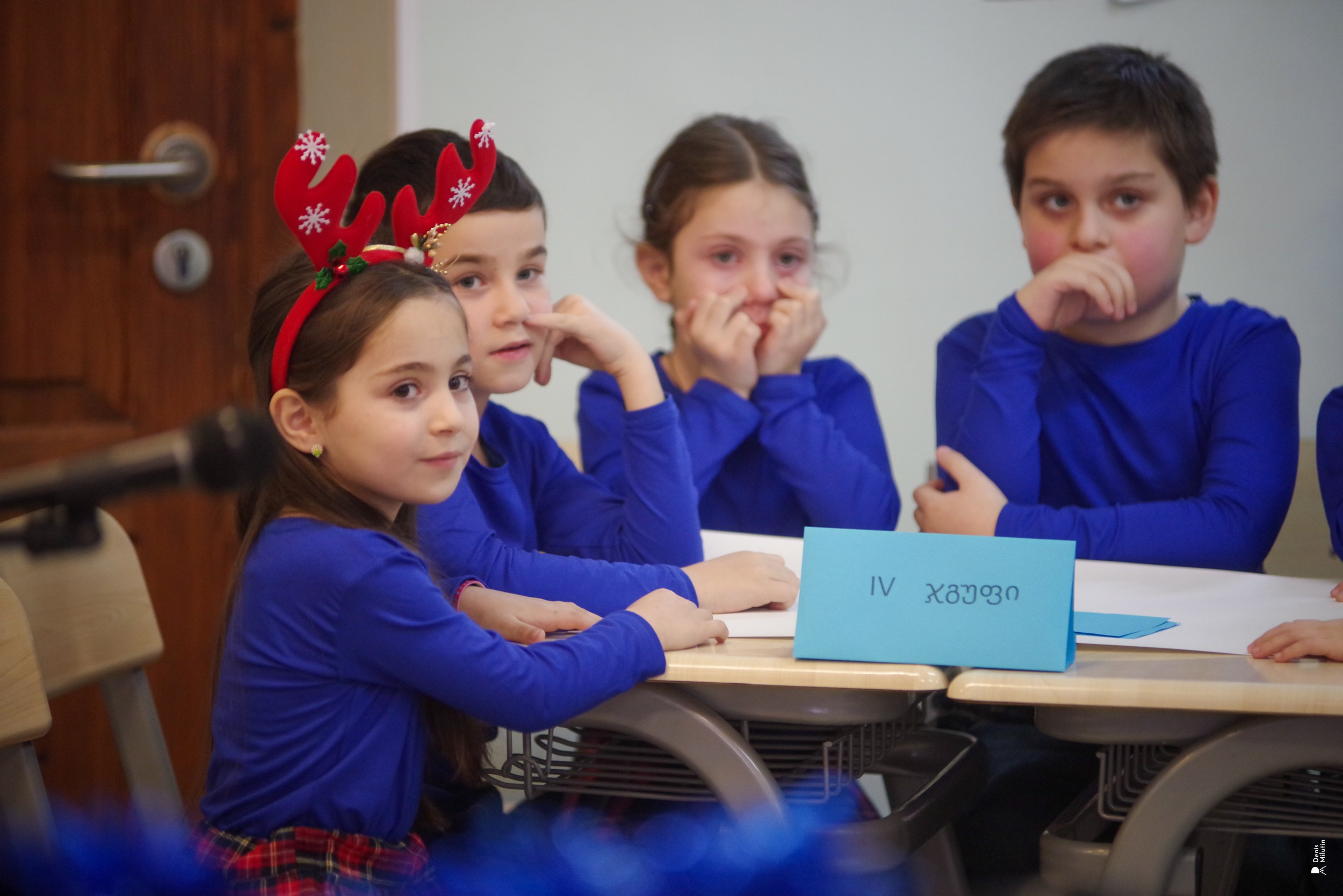 Викторина в школе. Портретный фотограф Денис Милютин