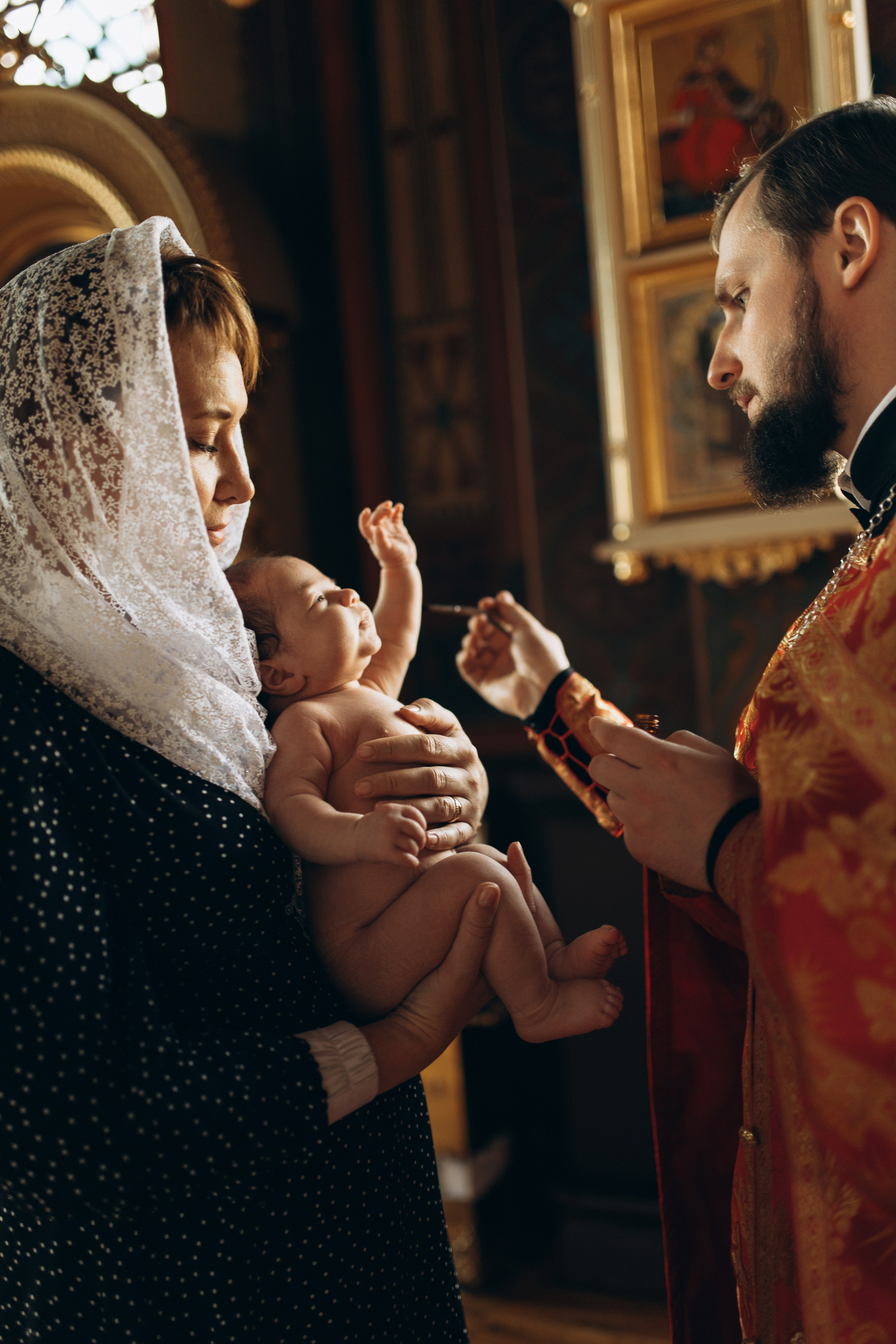 Крещение Лёвы. Самый теплый фотограф в Краснодаре Рябоконь Ксения