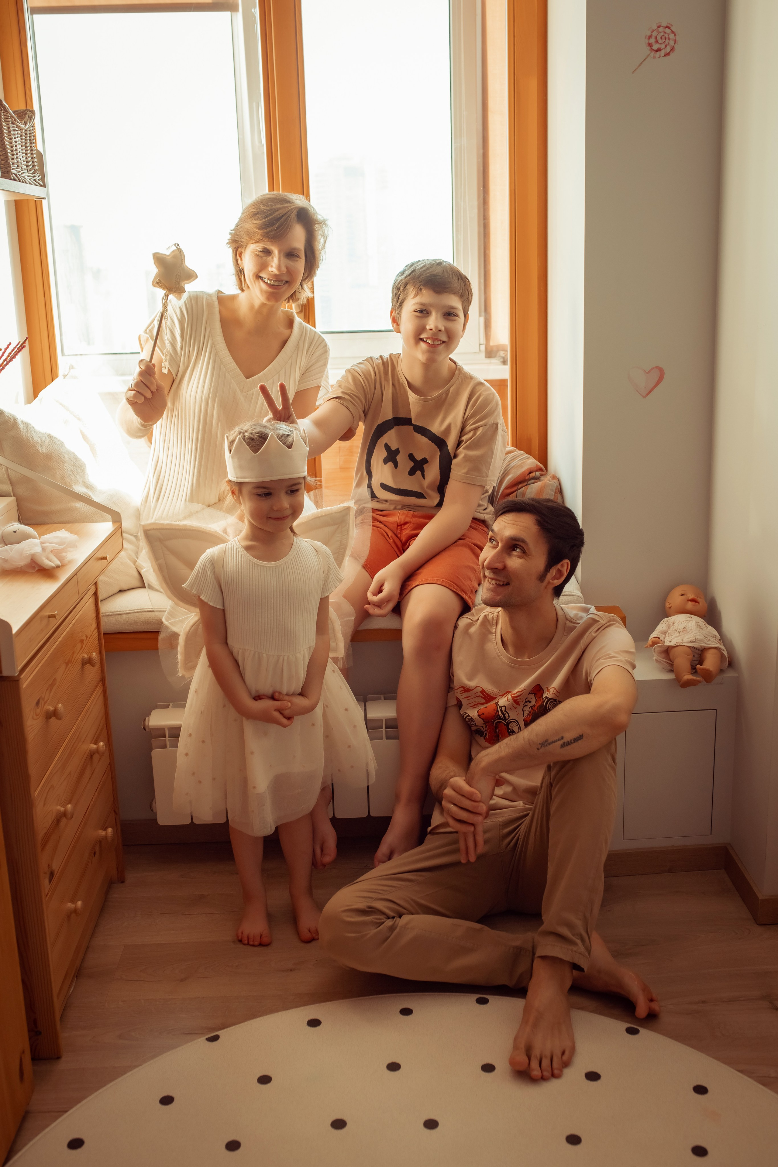 Александра, Максим, Евгений и Ксюша. Семейный и детский фотограф в Москве Дорогова Екатерина