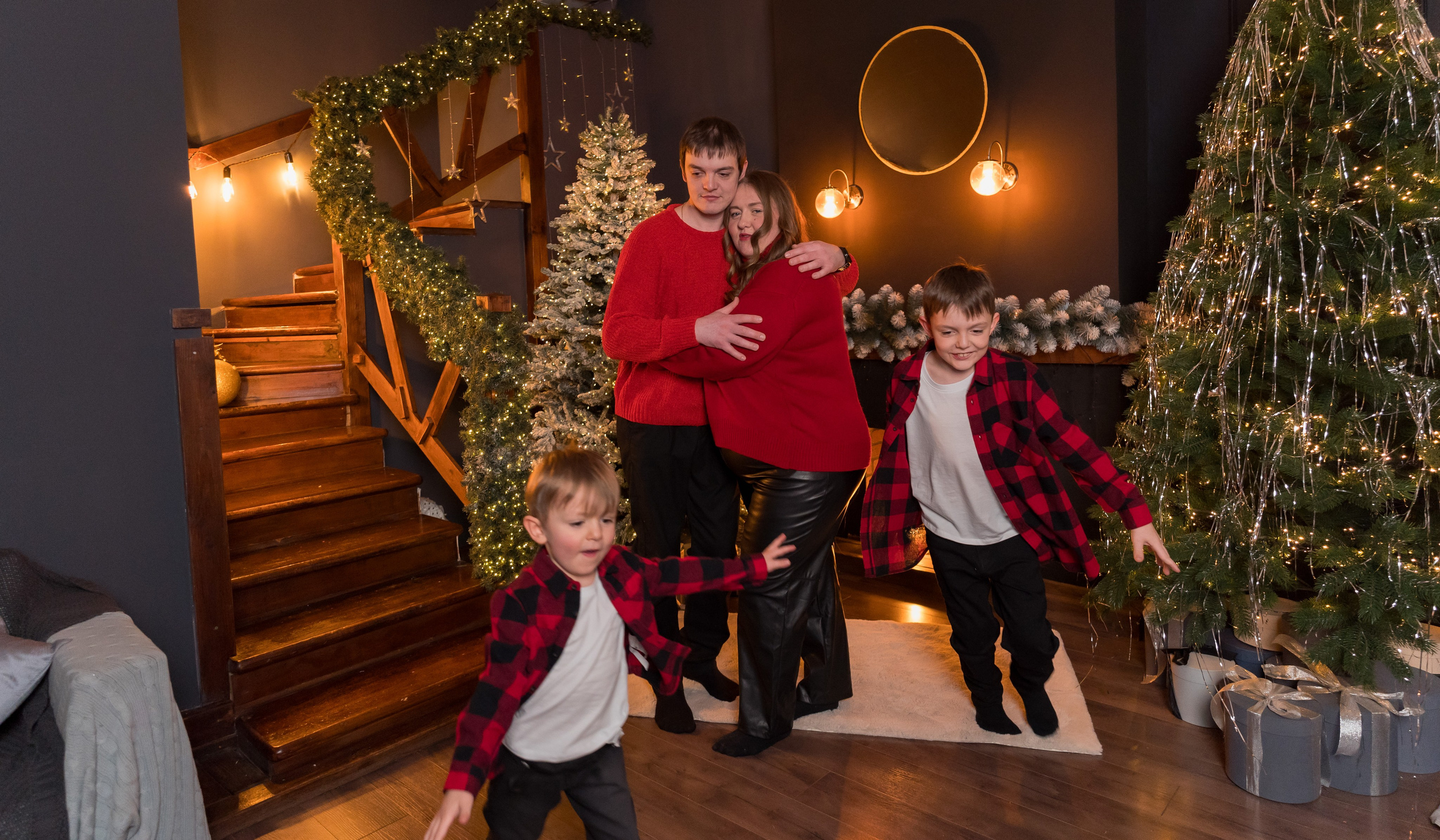 Семейная Новогодняя Фотосессия в Студии Веранда. Свадебный и семейный фотограф в Омске Белозерова Александра