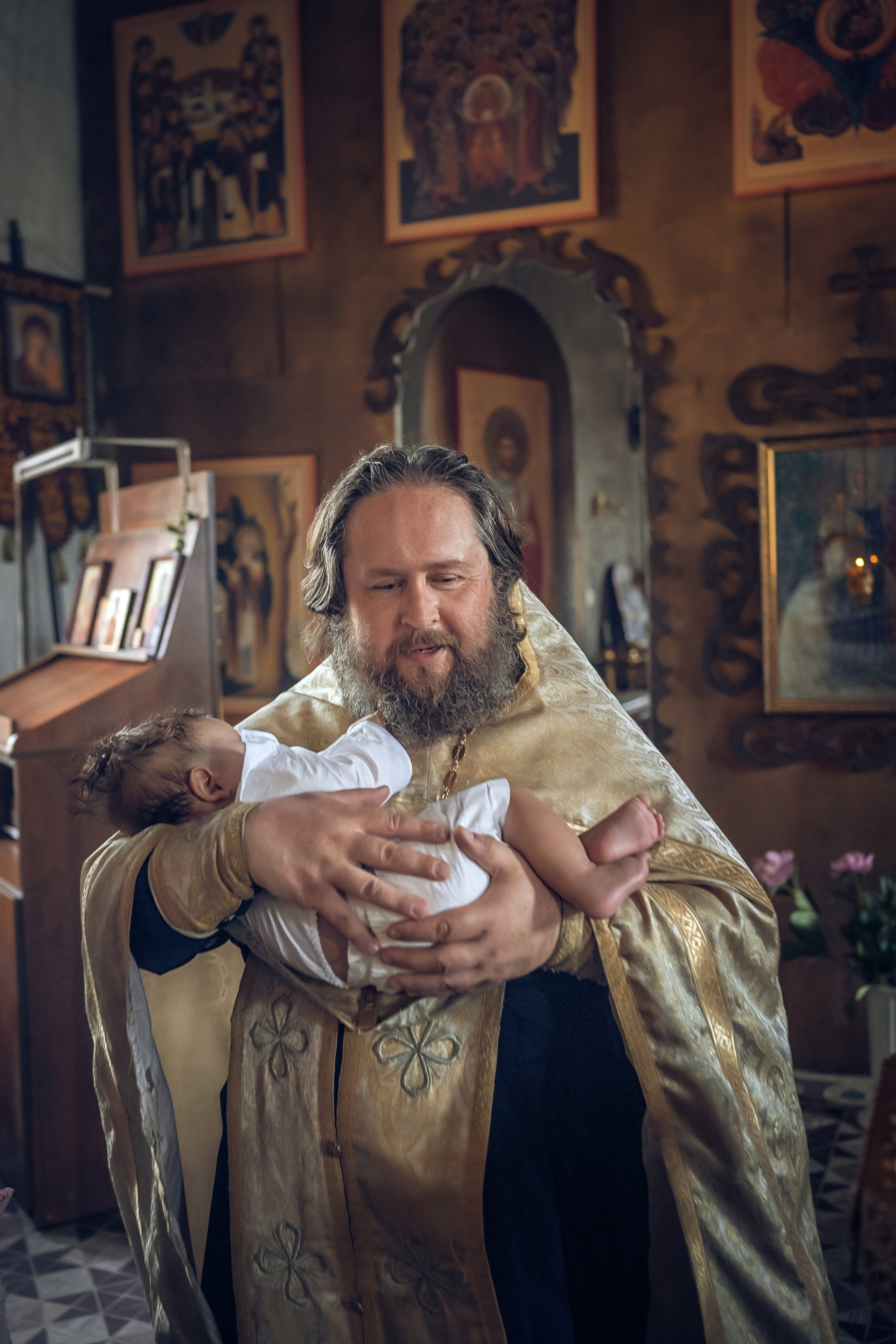 Таинство Крещения. Фотограф Мария Гончарова/ Москва — область