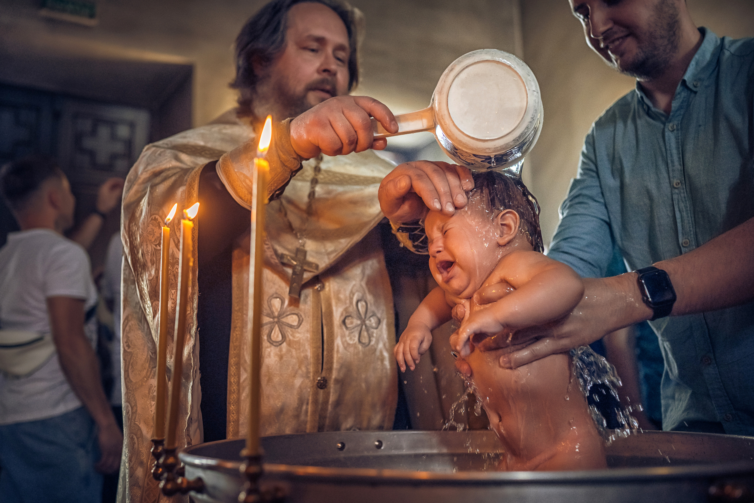 Таинство Крещения. Фотограф Мария Гончарова/ Москва — область