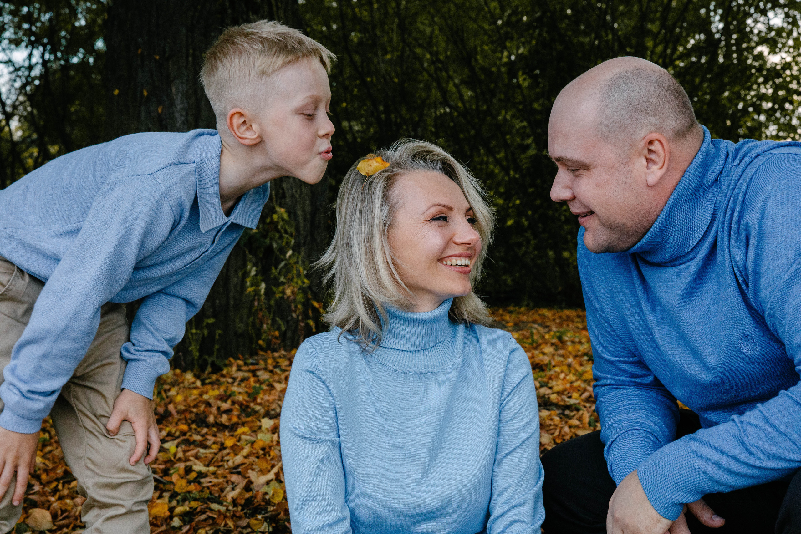 Андрей и родители. Фотограф Петрова Мария