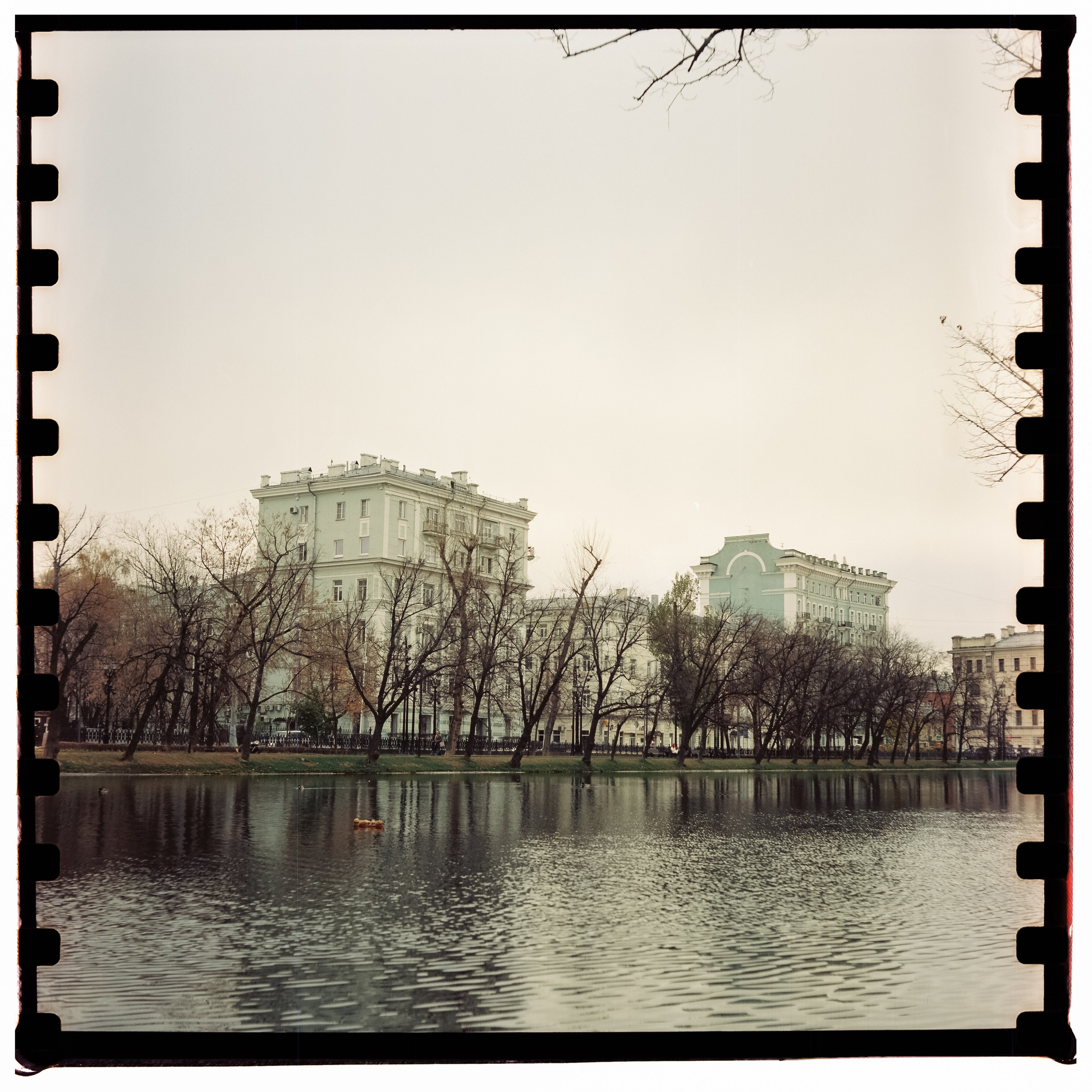 Чистые пруды, Покровка, Потаповский переулок / Minolta Autocord (2) / Perspekriva Vision 3