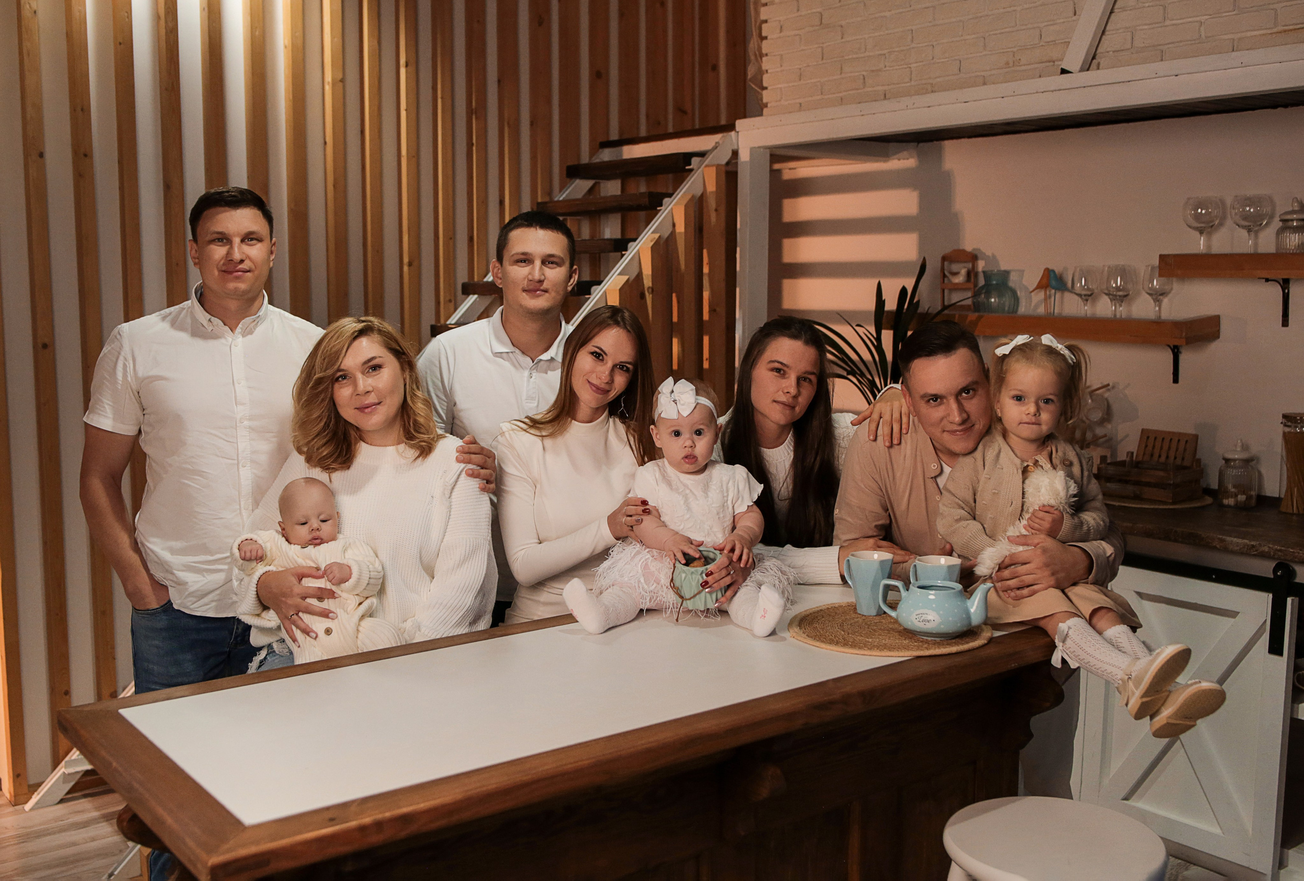 Большая семья. Семейный фотограф в городе Саратове — Анна