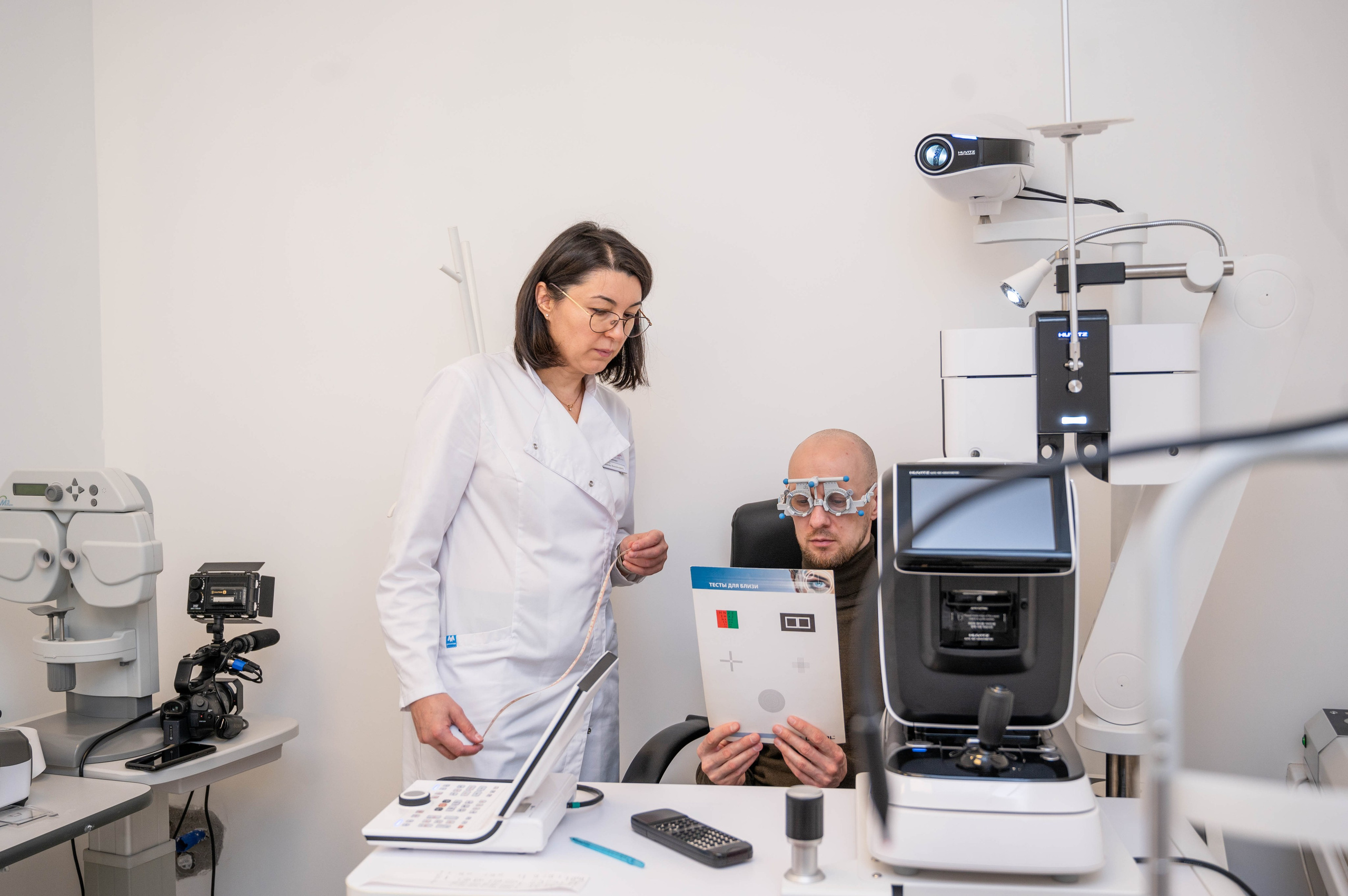 Съёмка открытия оптики