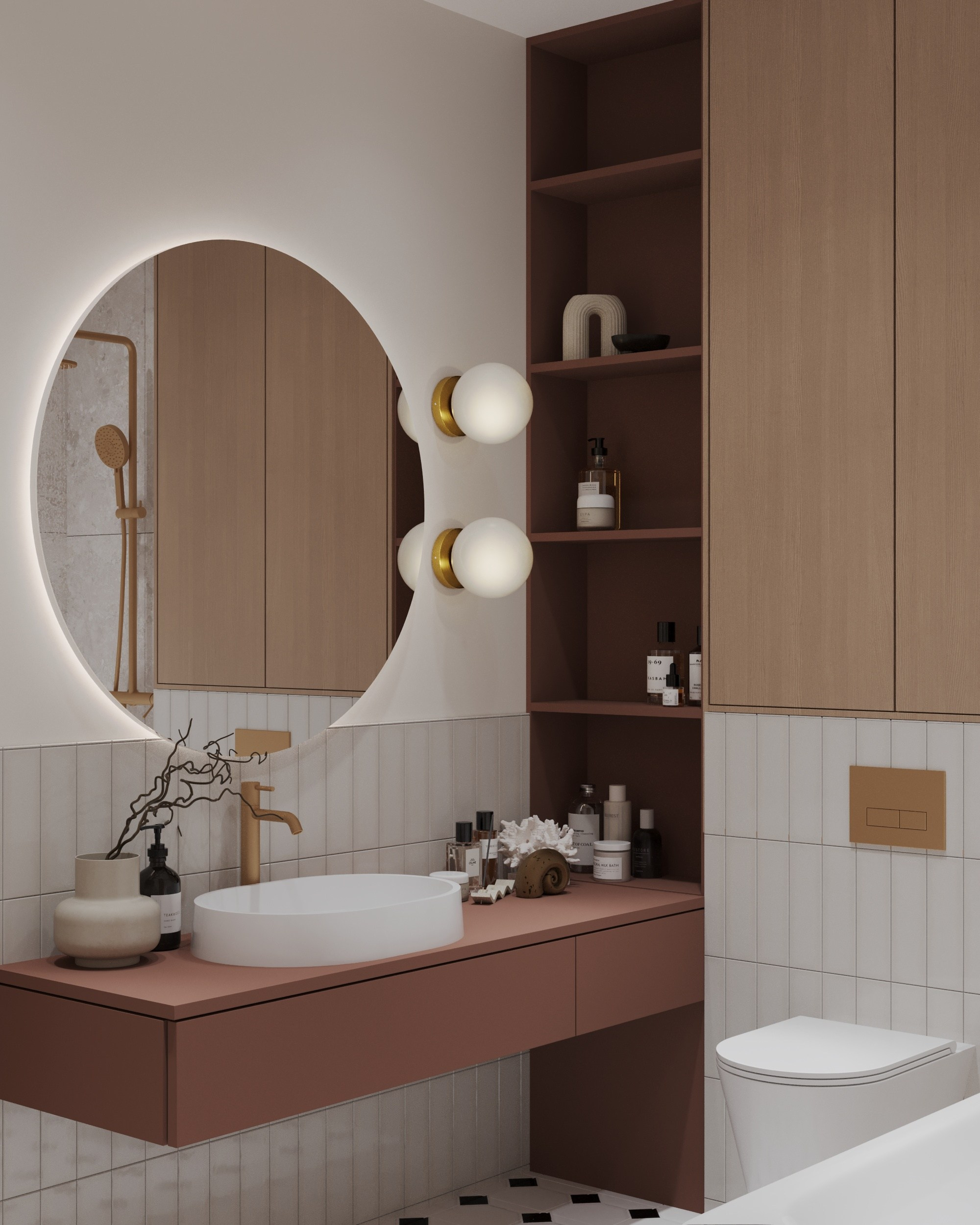 Дизайн-проект Лучезарный-2 г.Геленджик. Дизайн интерьеров, 3D визуализации