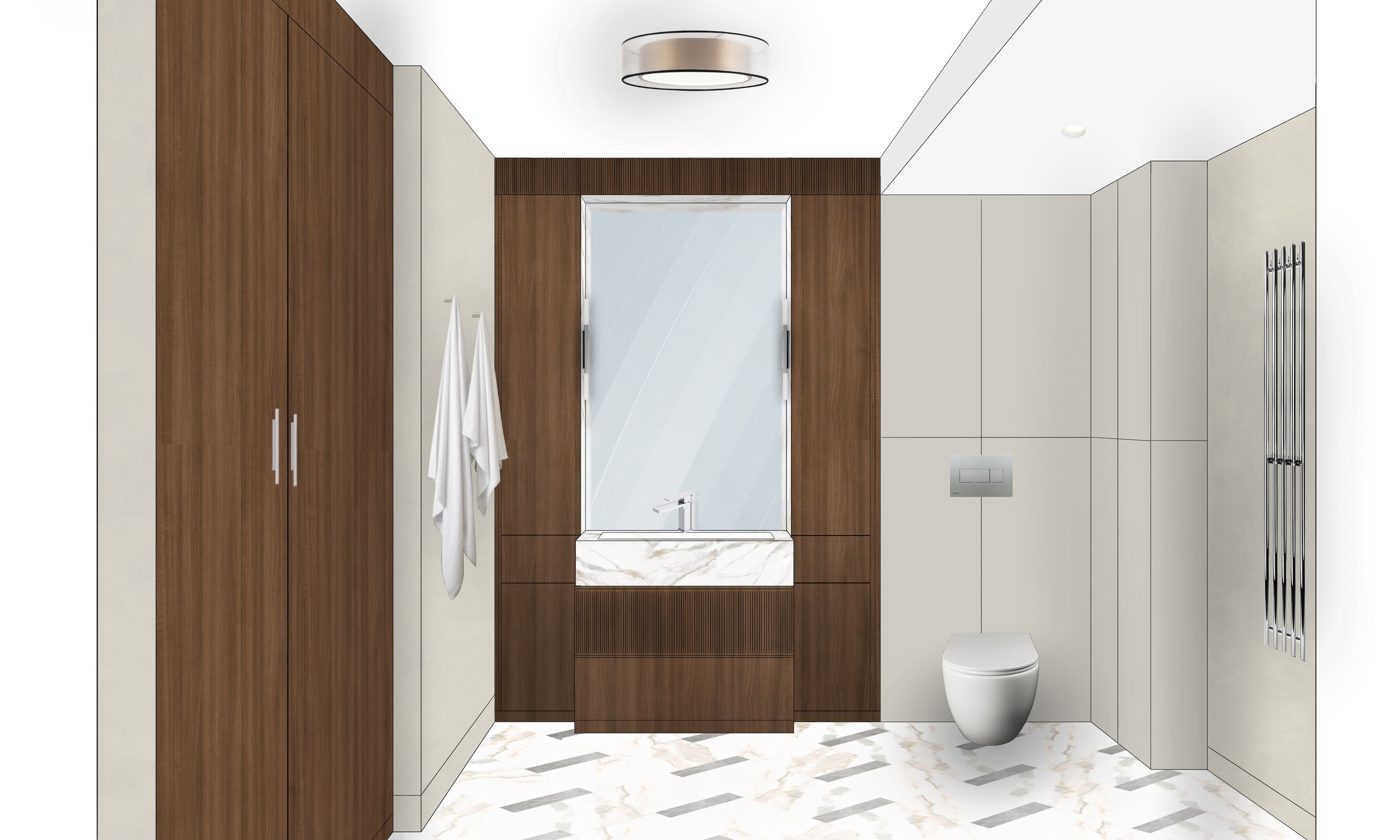 Квартира (дизайнер Елена Яушкина). Дизайн интерьеров по всему миру