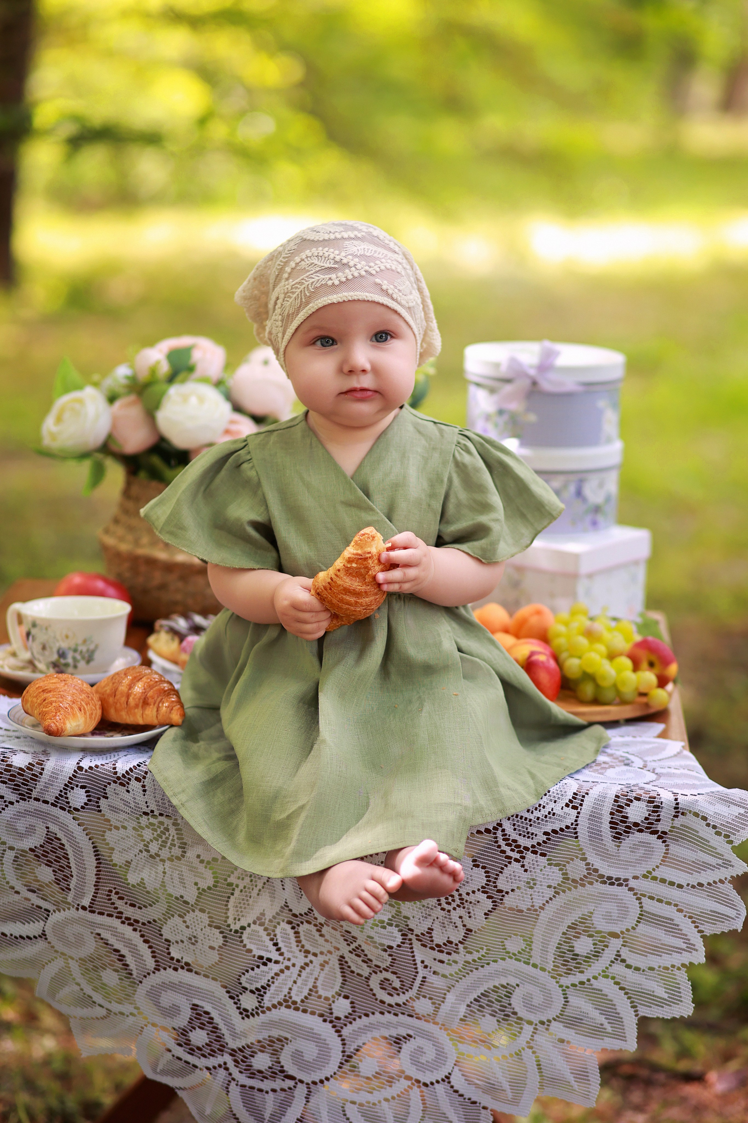 Чаепитие в парке. Детский семейный фотограф Краснодар