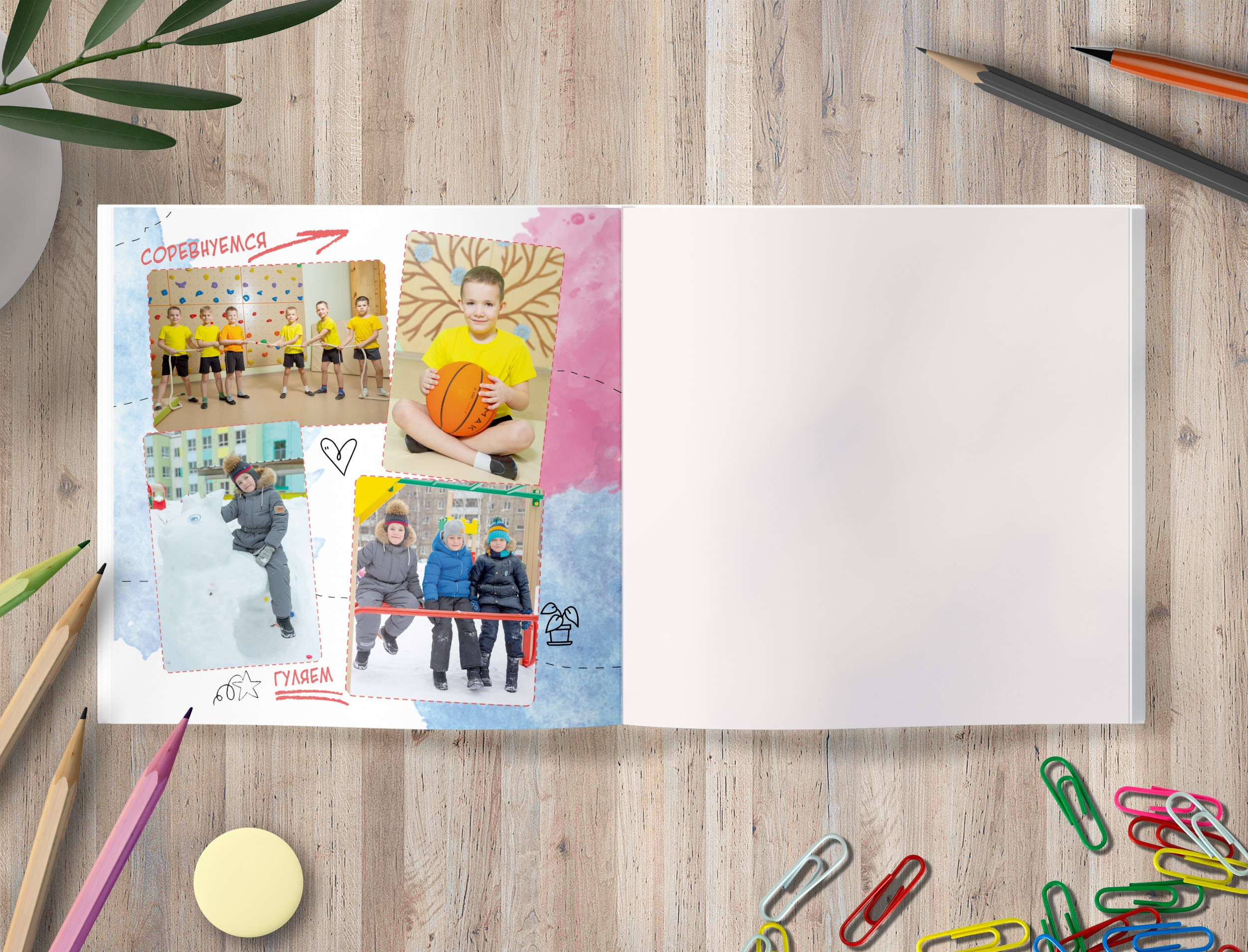 Индивидуальный 25*25 см. Выпускные альбомы в школах и детских садах