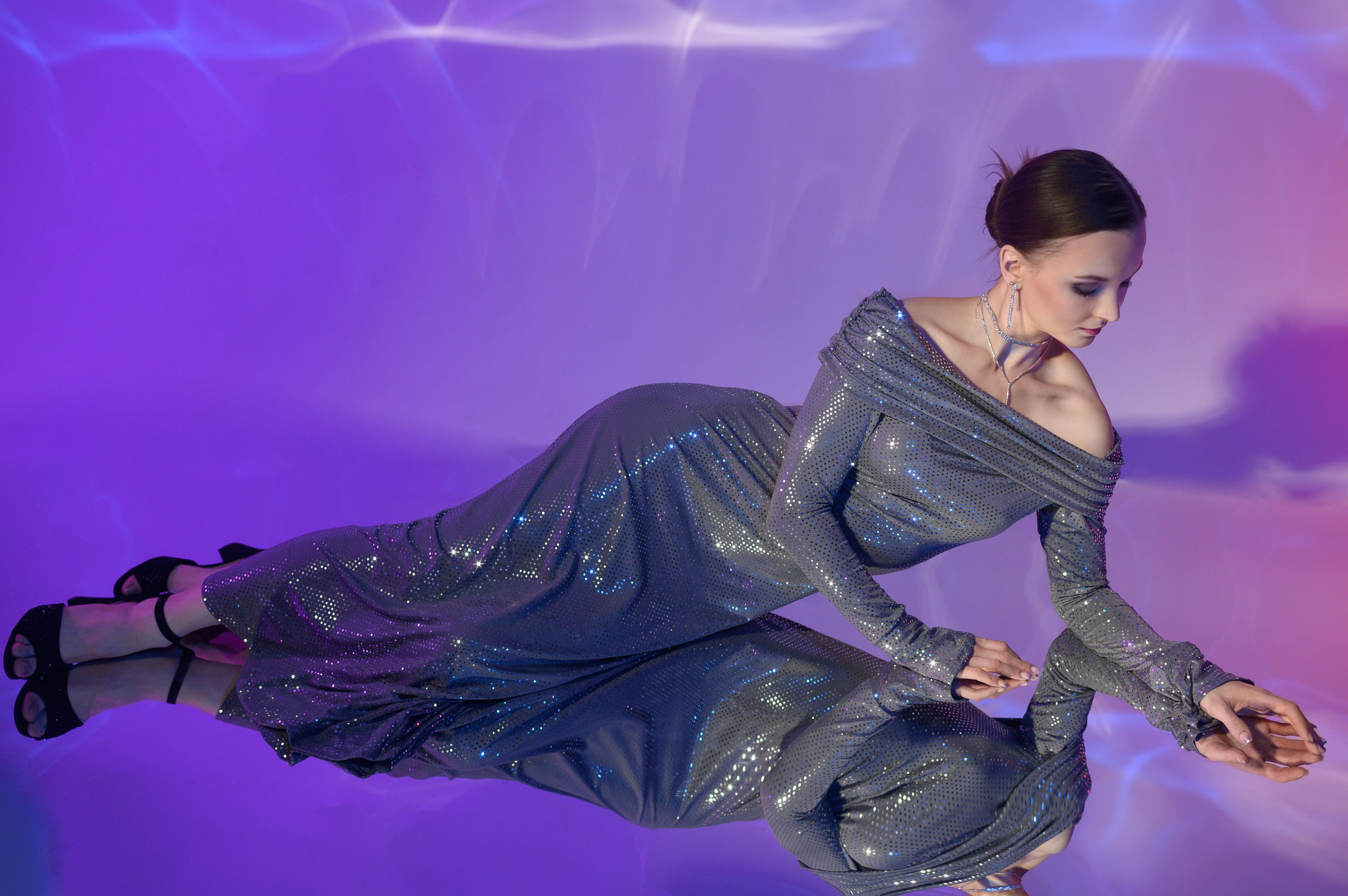 Фотосессия с гибким зеркалом в фотостудии