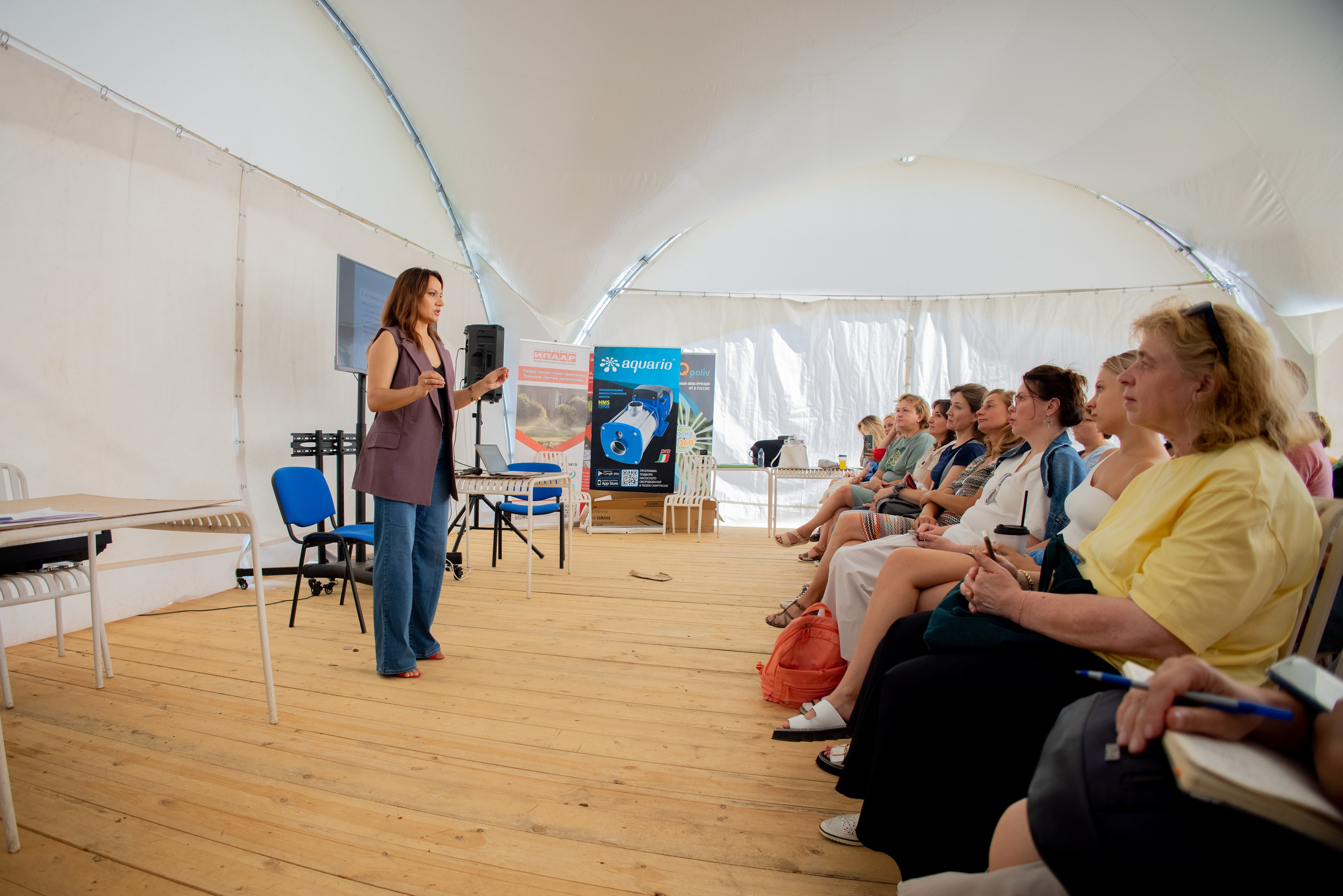 Ландшафтный дизайнер Ирина Пугачева на выставке Сады и Люди 2023. Фотограф — Евгений Свистков