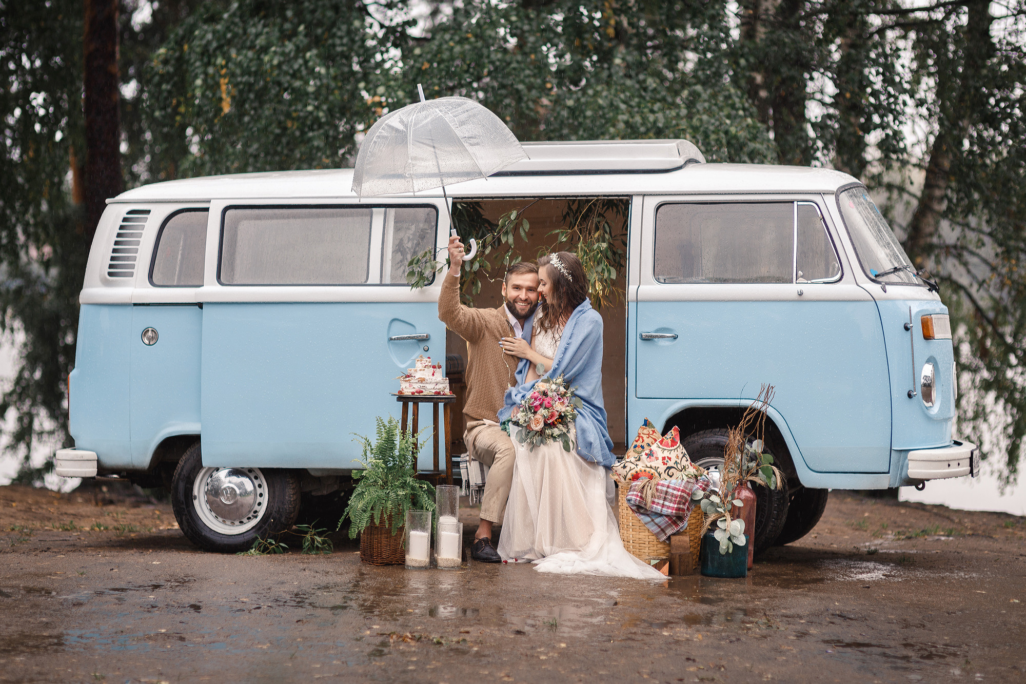 Свадьба в дождь. Свадебный фотограф в Санкт-Петербурге Наталья Вендт