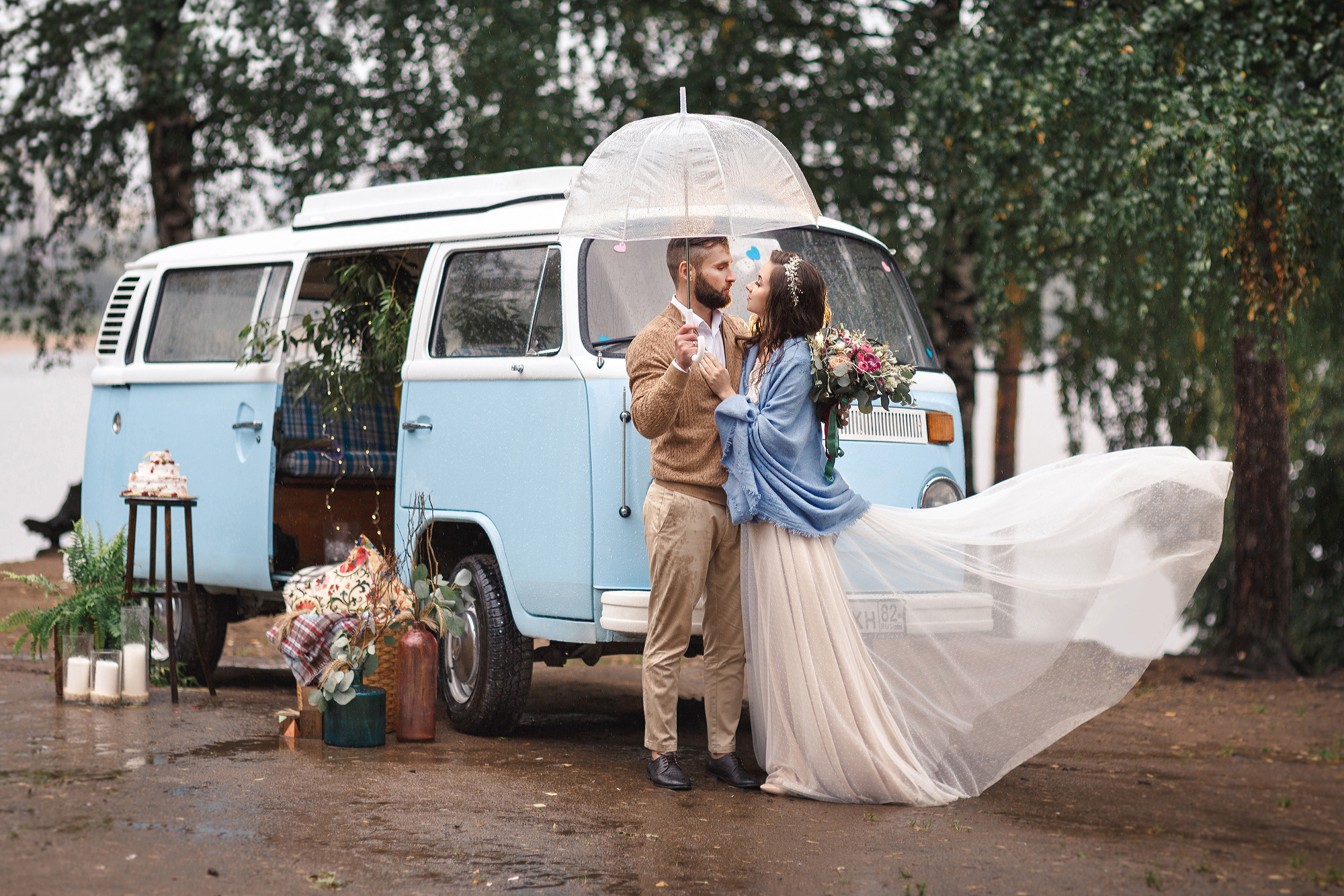 Свадьба в дождь. Свадебный фотограф в Санкт-Петербурге Наталья Вендт