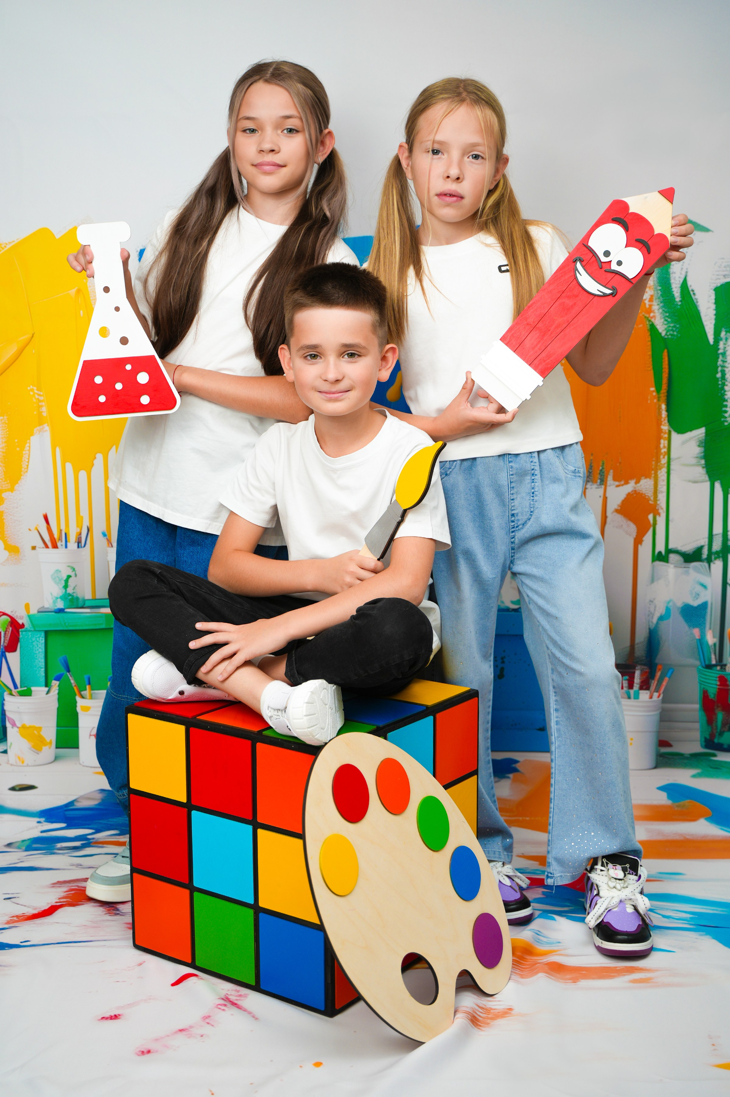 Фон начальные классы. Школьная фотография Поповы