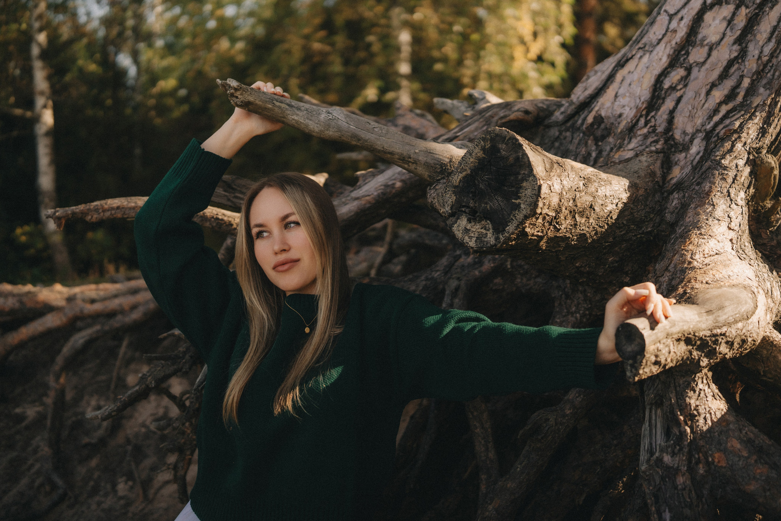 Алена | фотосессия в бору у Волги. Портретный фотограф Москва