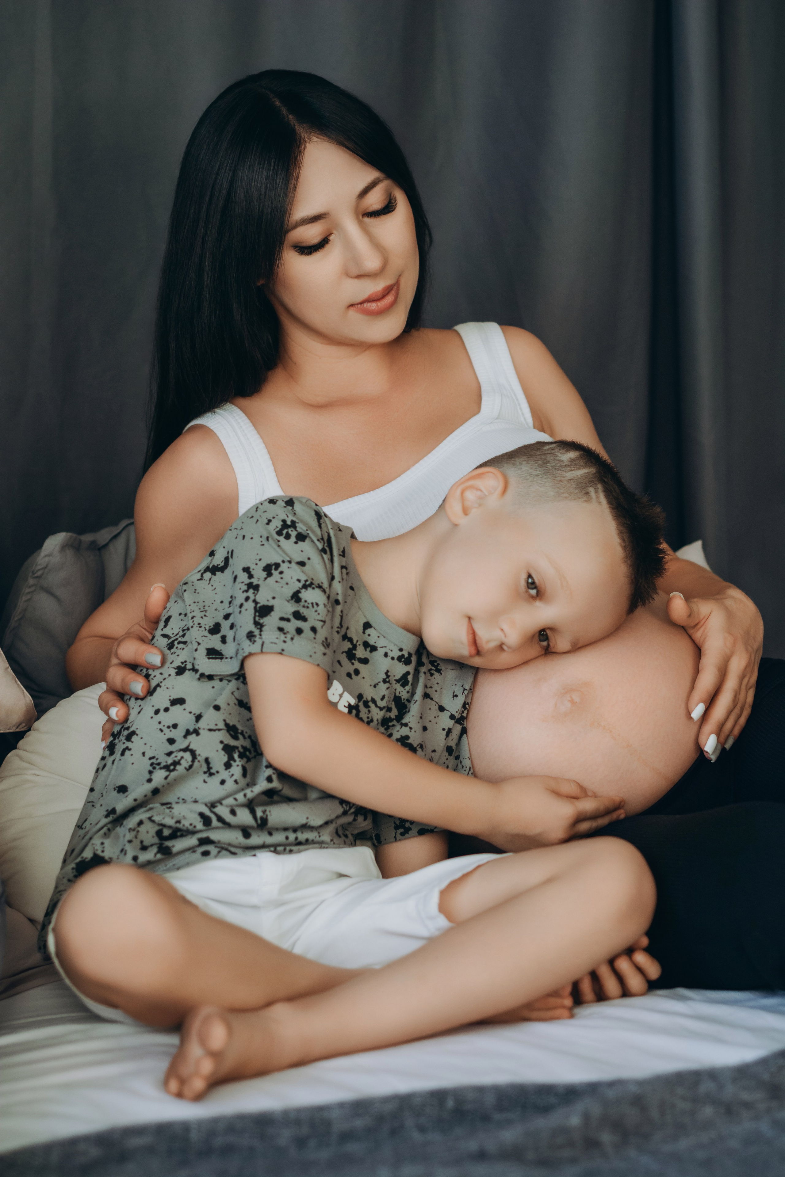 Фотосессия беременности Юля с семьей. Семейный и детский фотограф Кущ Наташа