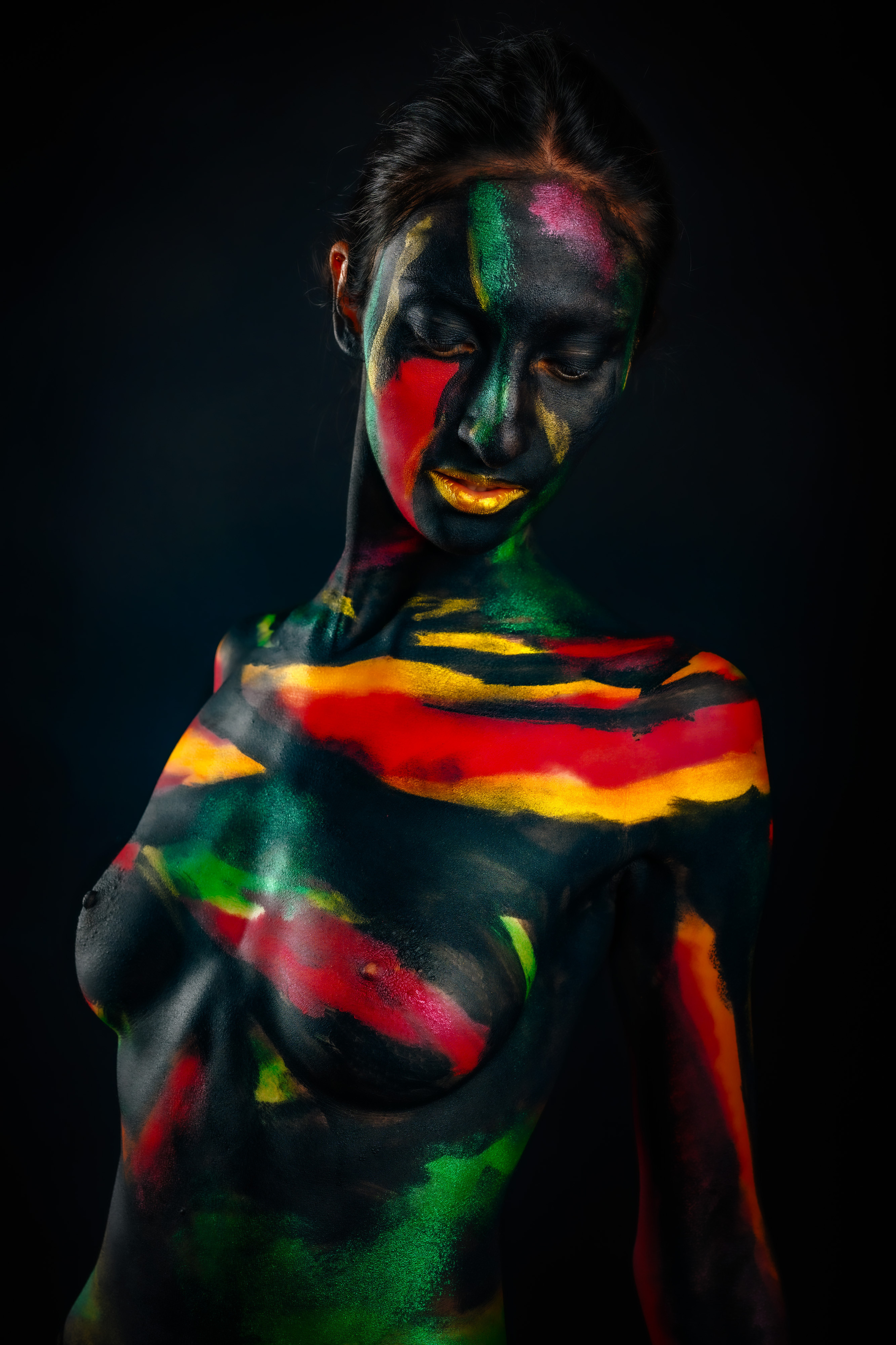 Бодиарт и грим. Художественная и эмоциональная съёмка в Москве