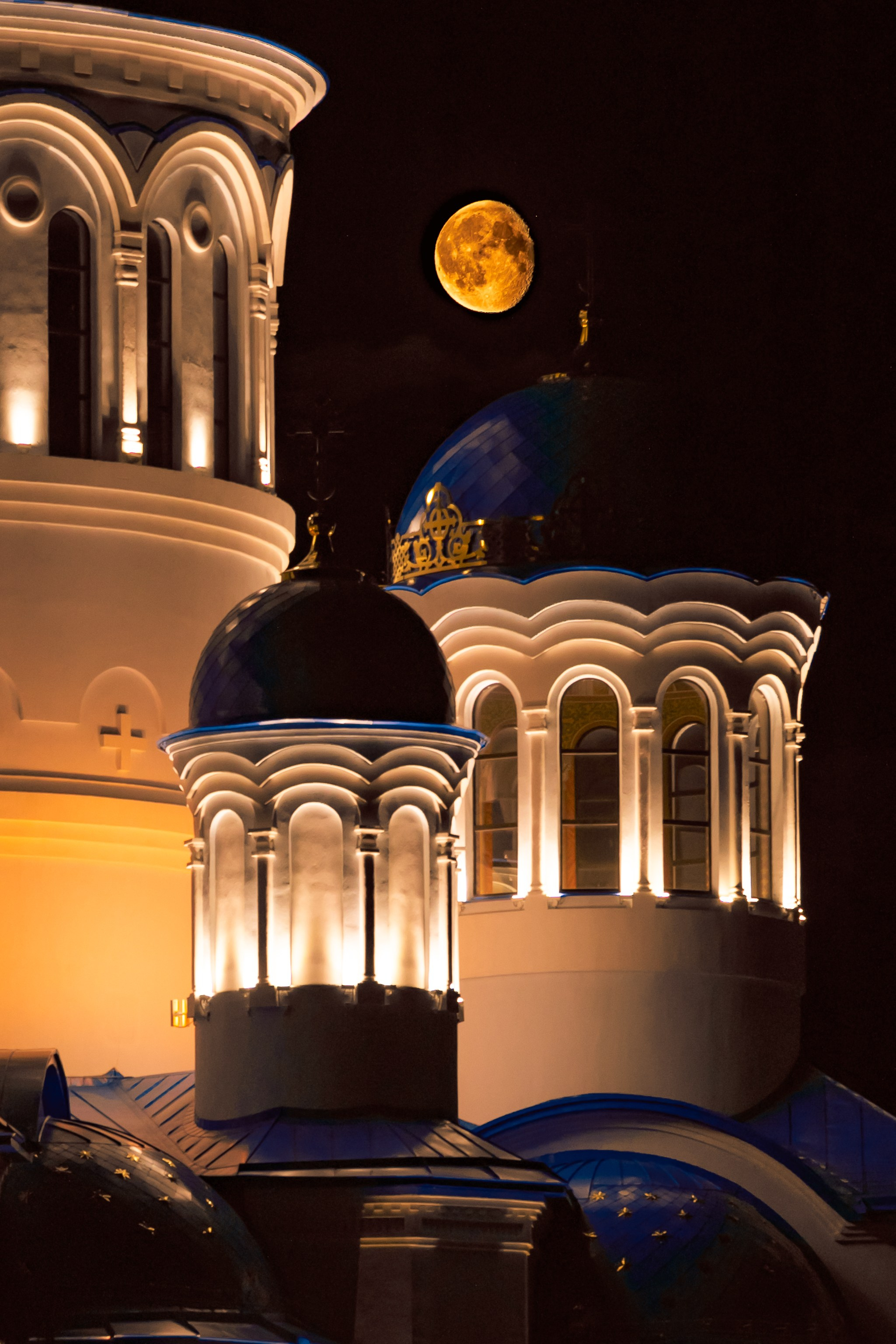 Город в ночи. Фотограф Елена Вишневская (Ушакова) Нефтеюганск, Сургут, Тюмень