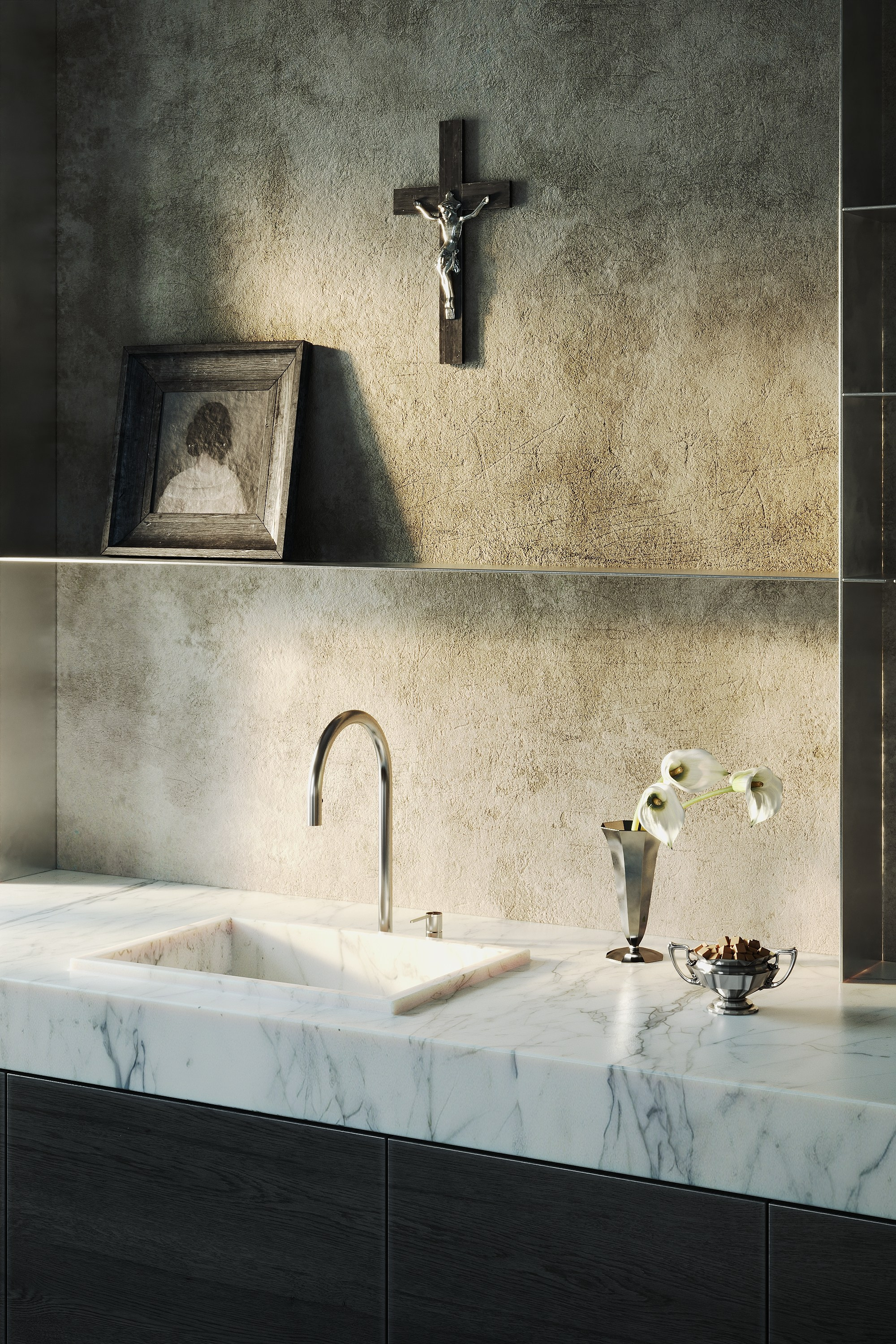 French apartment. VALERIA GORNOSTAEVA. DESIGN AND VISUALIZATION