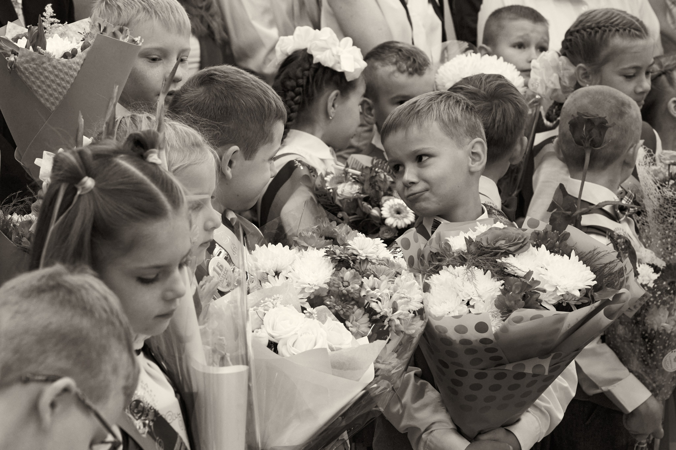Школьная линейка. 1«Б». Фотограф в Санкт-Петербурге Настя Атом