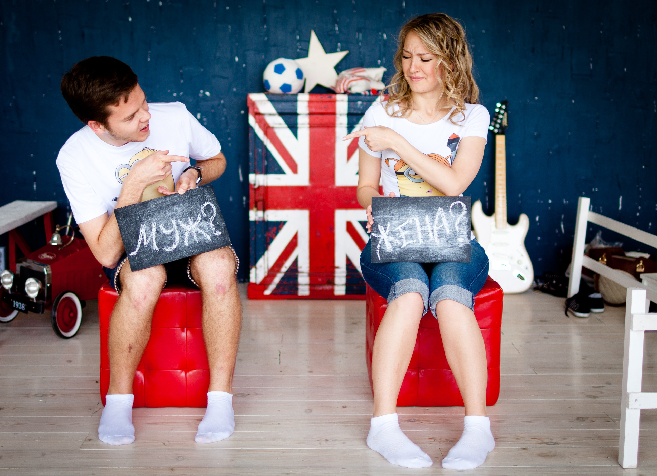 Фотосессия Димы и Сони в студии. Фотограф Денис Гавриленков в Москве