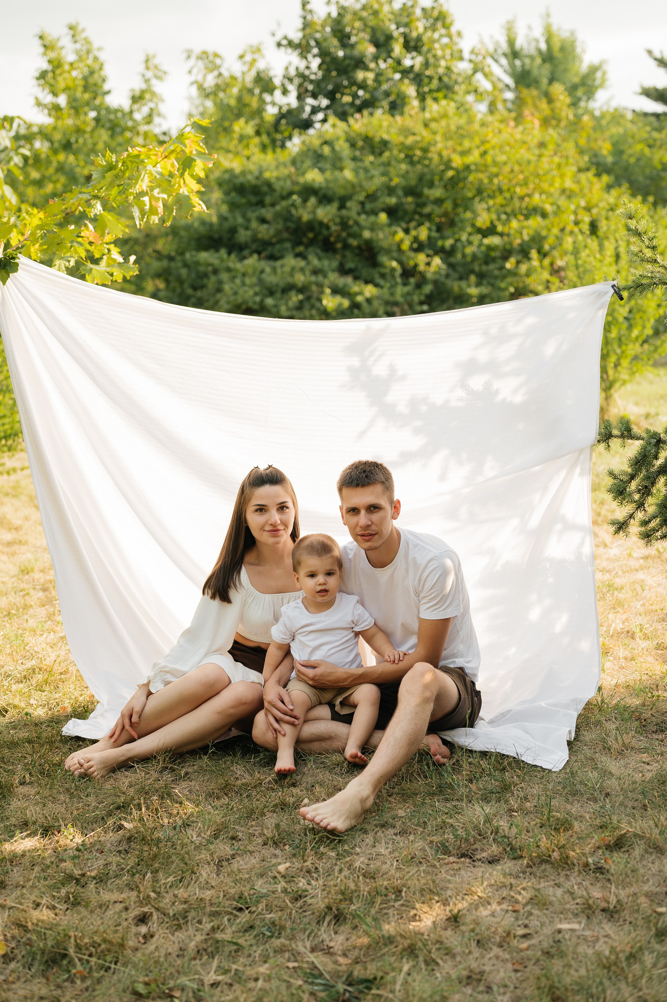 Летняя семейная фотосессия в парке. Свадебный и семейный фотограф в Краснодаре Алина Мельник