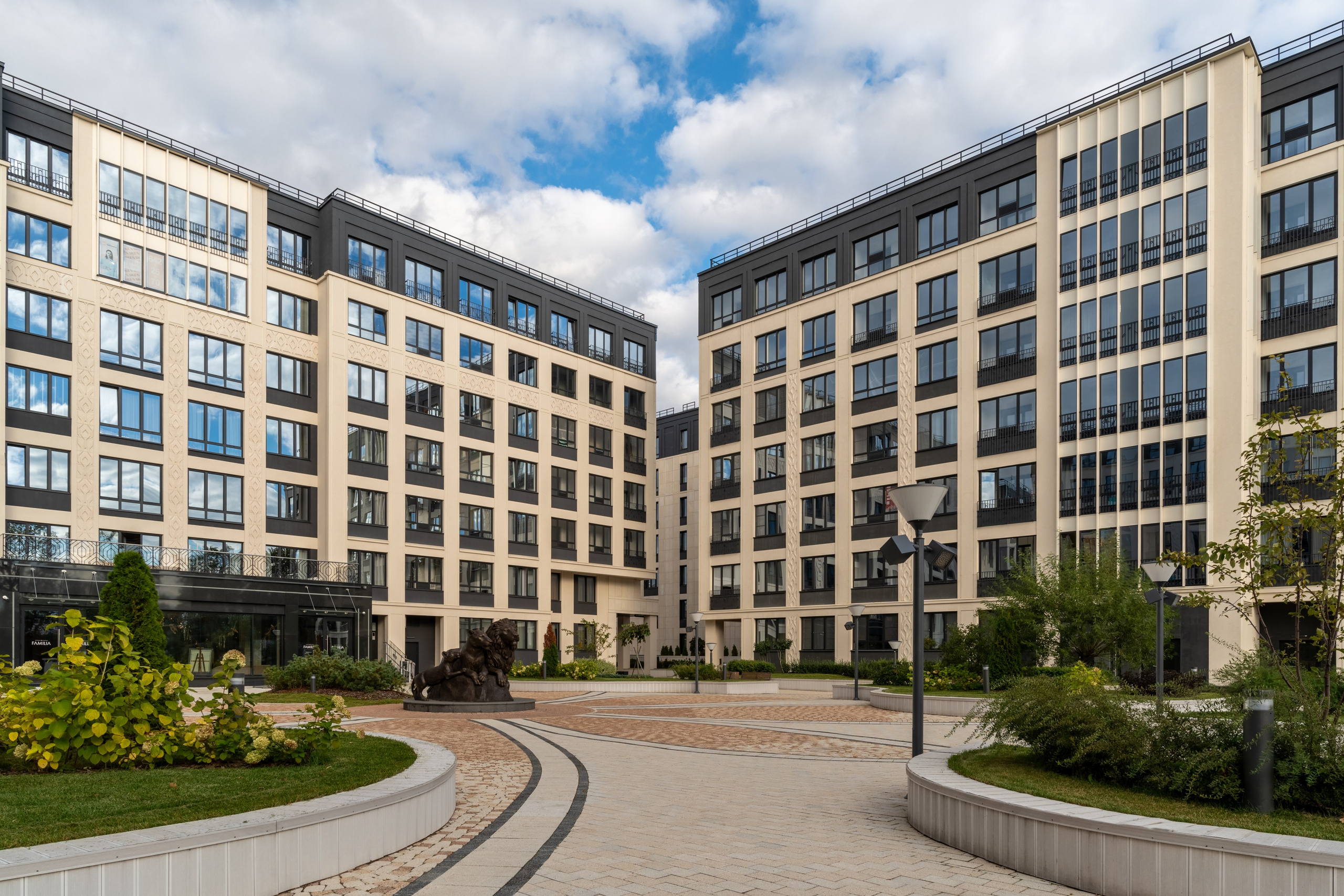 Фасадная съёмка для строительной компании РСТИ (Холдинг Росстройинвест)