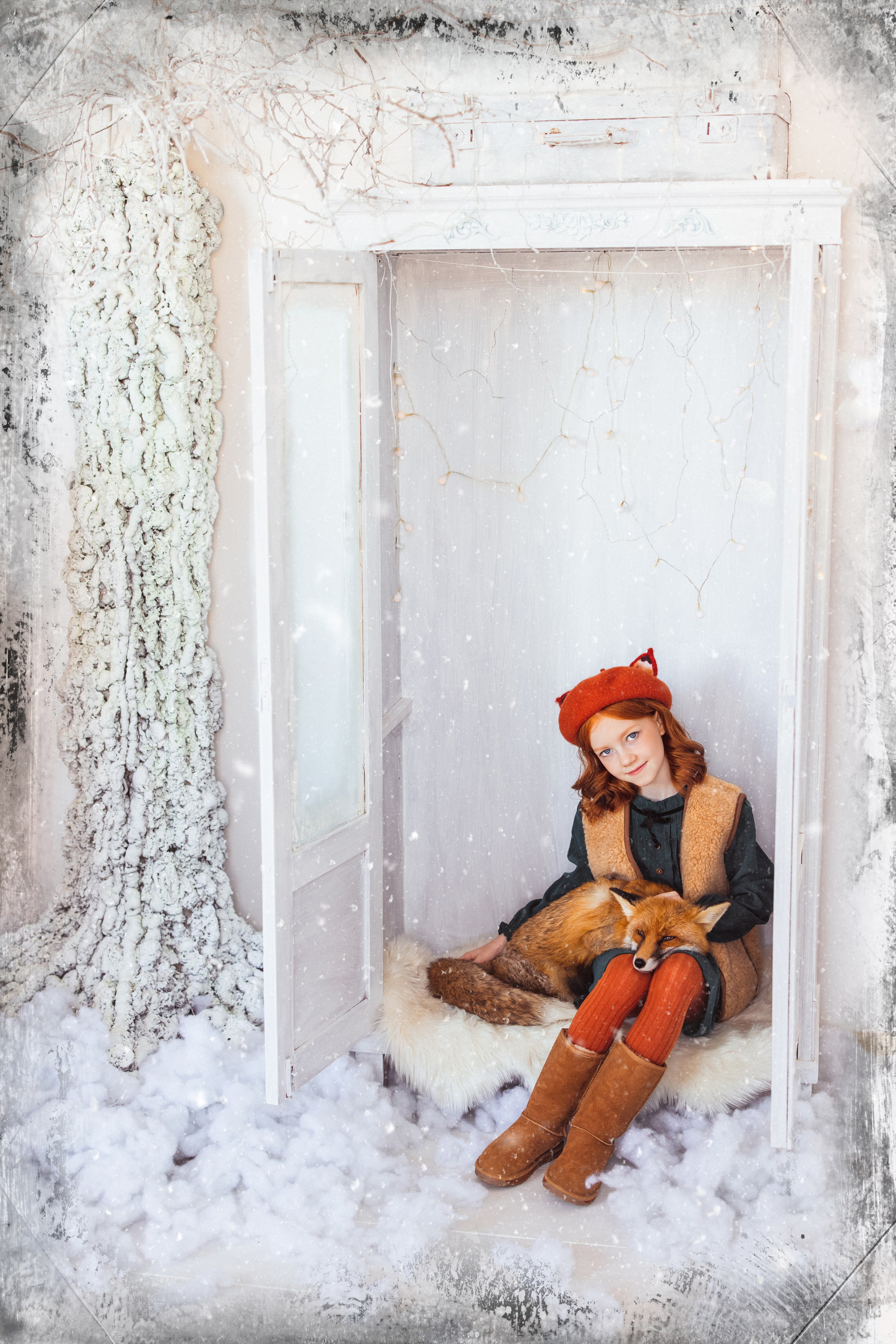 Фотостудия «Мастерская», с лисом. Семейный и детский фотограф в Краснодаре Анна Трашкова