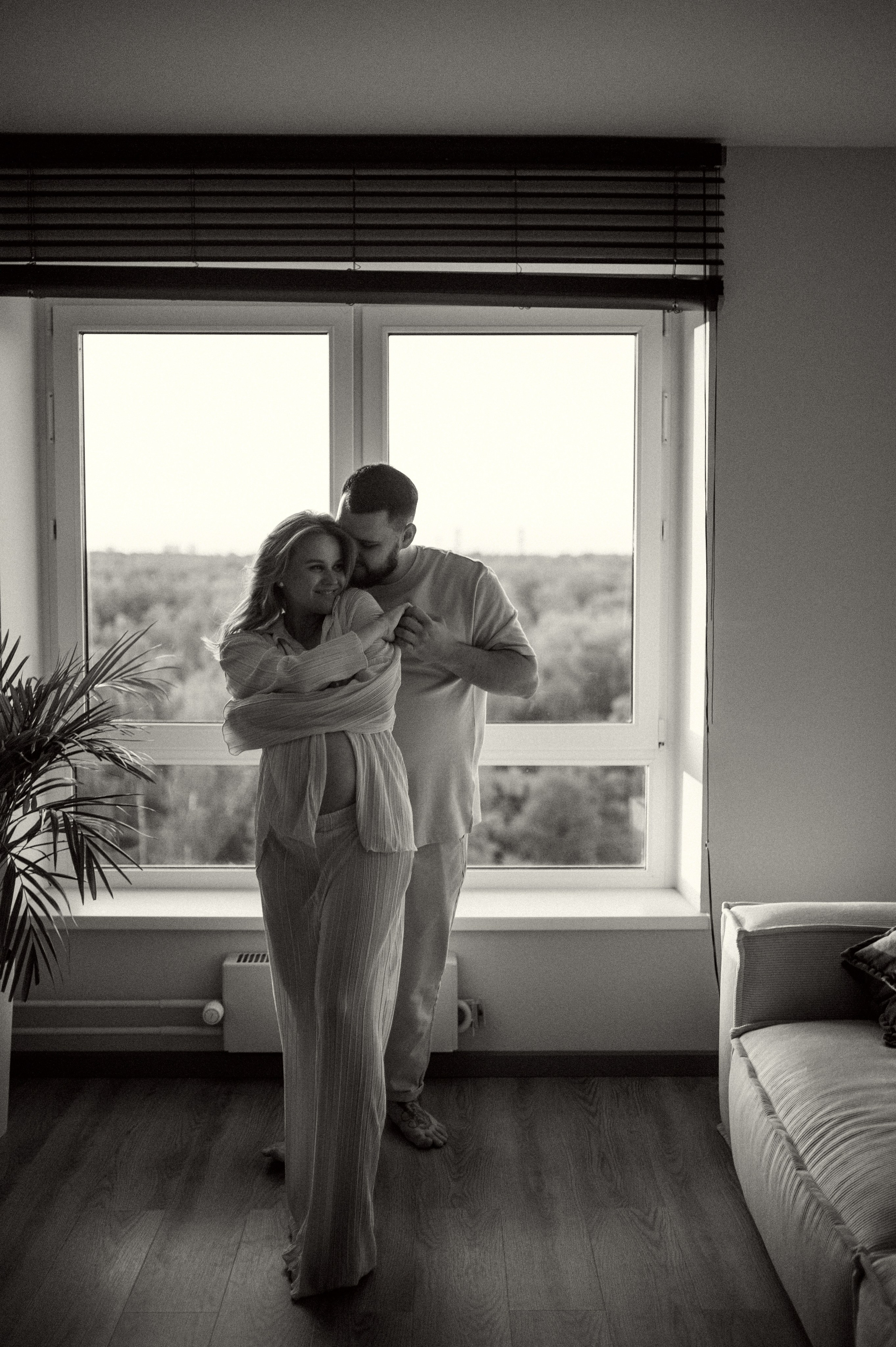 Домашняя фотосессия беременности. Семейная фотосессия Бутово Москва фотограф Алина Морщагина