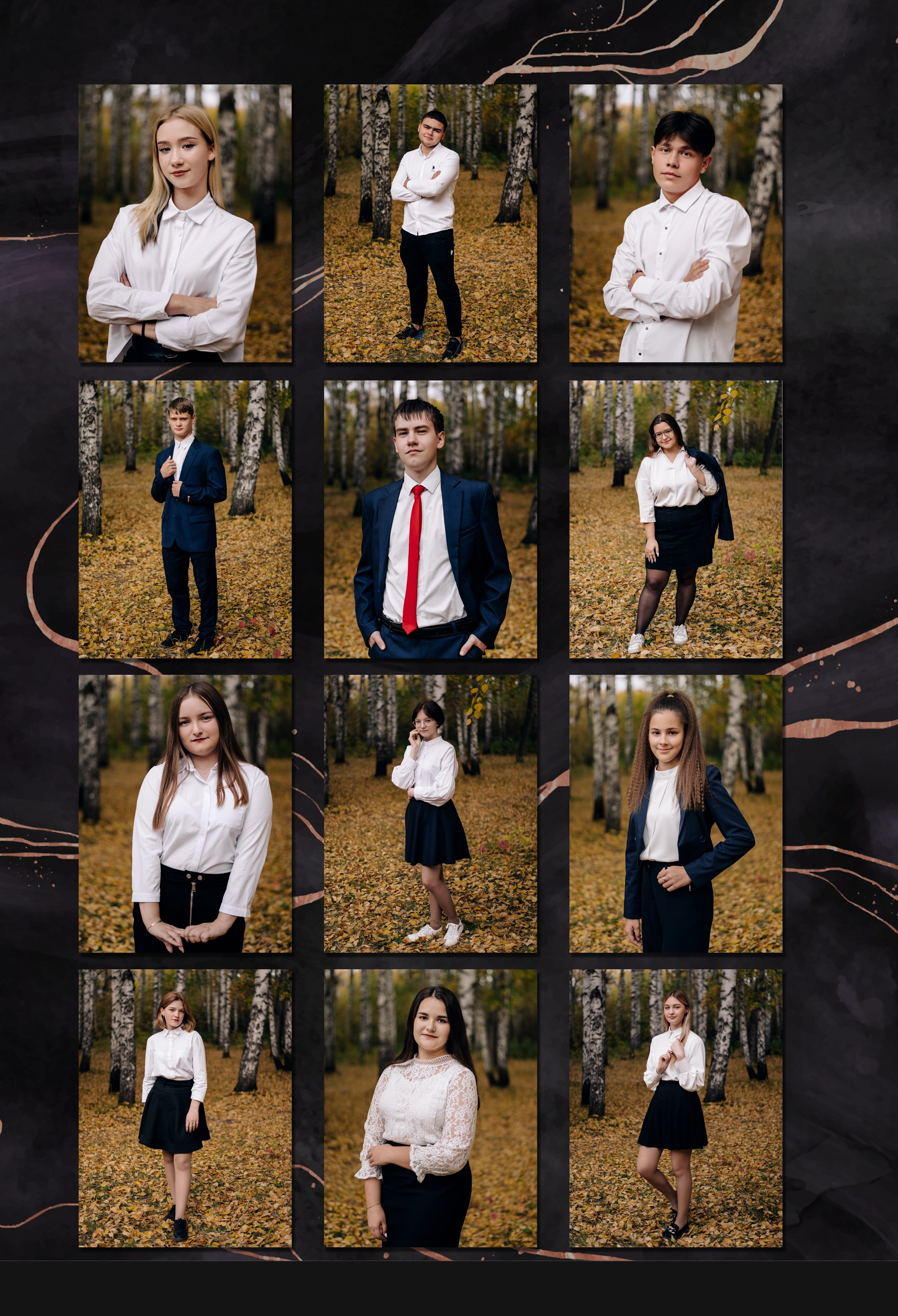 Шаблон фотокниги «Marble Dark». Фотограф — МАРИЯ МЕДВЕДЕВА