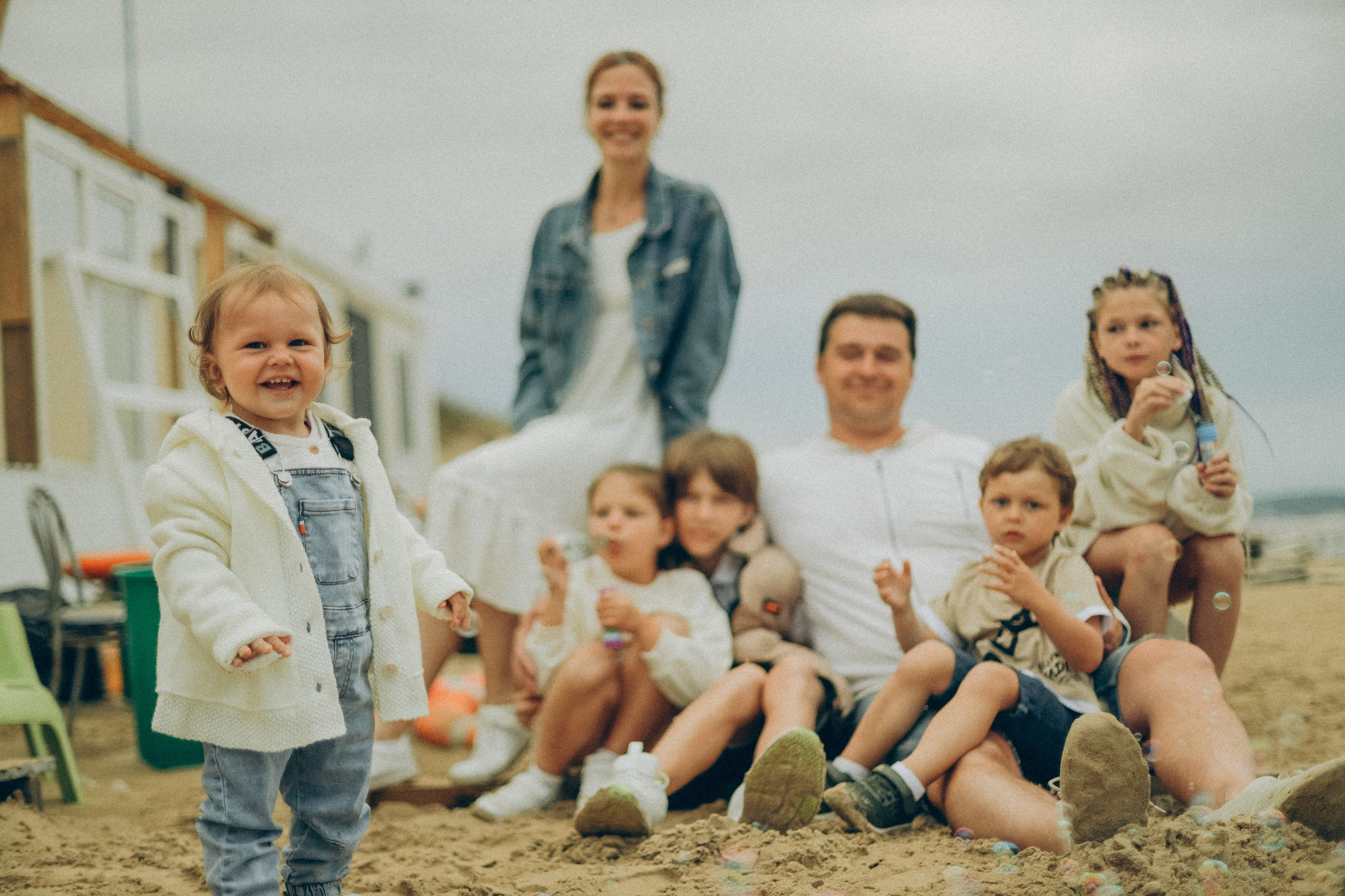 Ольга, Эдуард, Андрей, Настя, Даша, Кирилл и Ксюша. Семейный фотограф Анапа