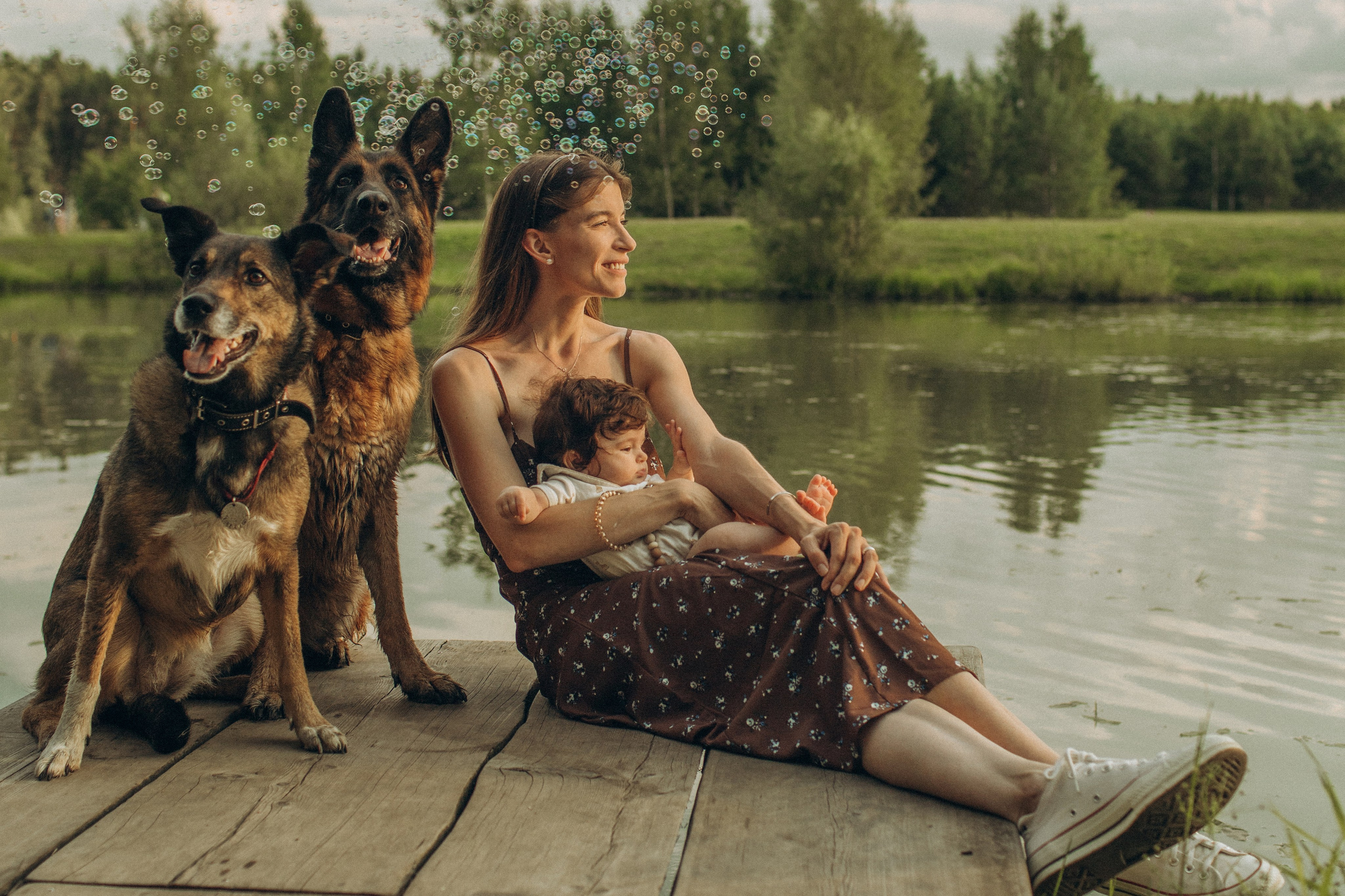 Саша, Дима, Маша, Герда и Хонда. Семейный фотограф в Москве Валерия Карпова