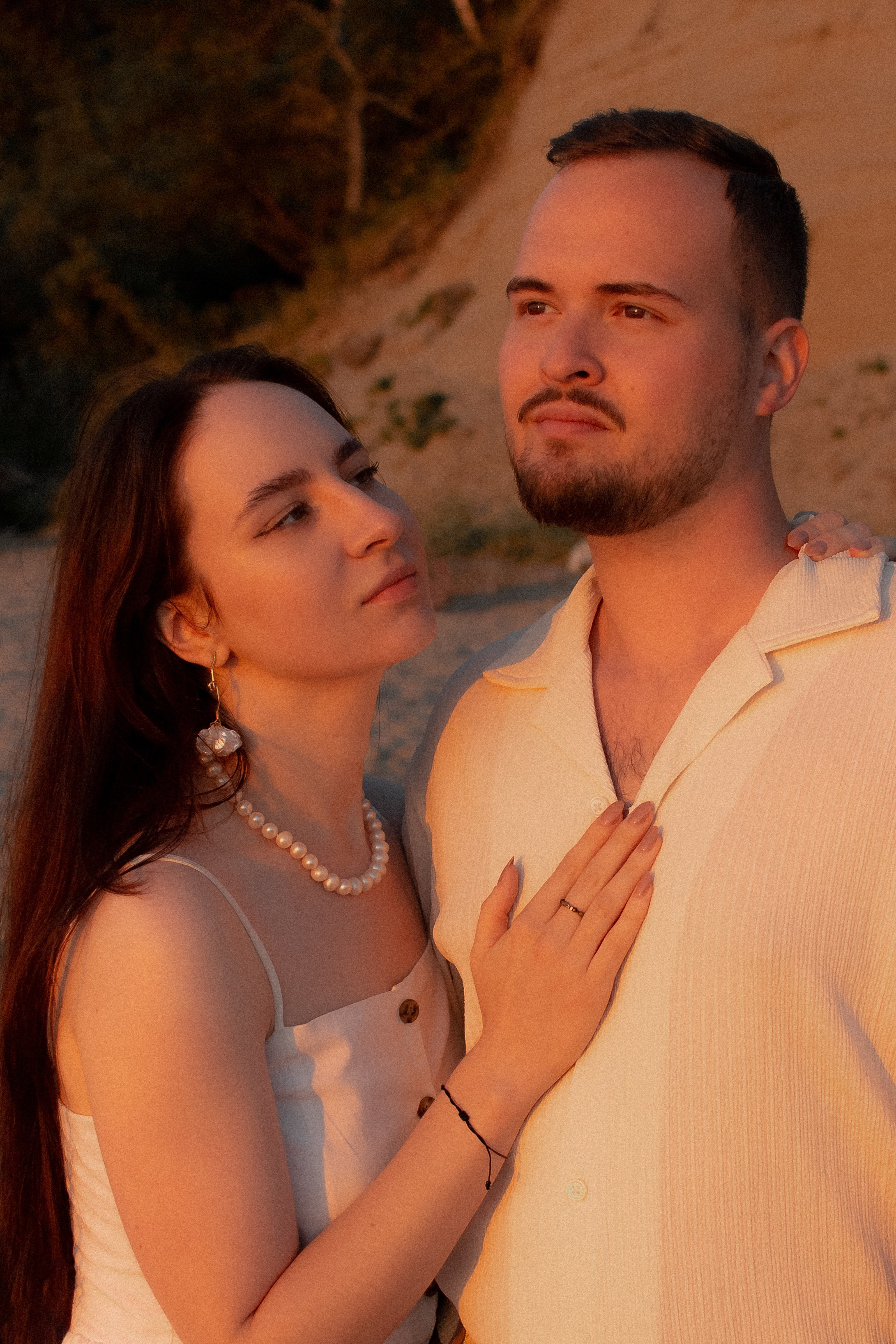 Киношная парная фотосессия на море в Калининграде / Донское. Портретный фотограф в Калининграде Рита Холодова