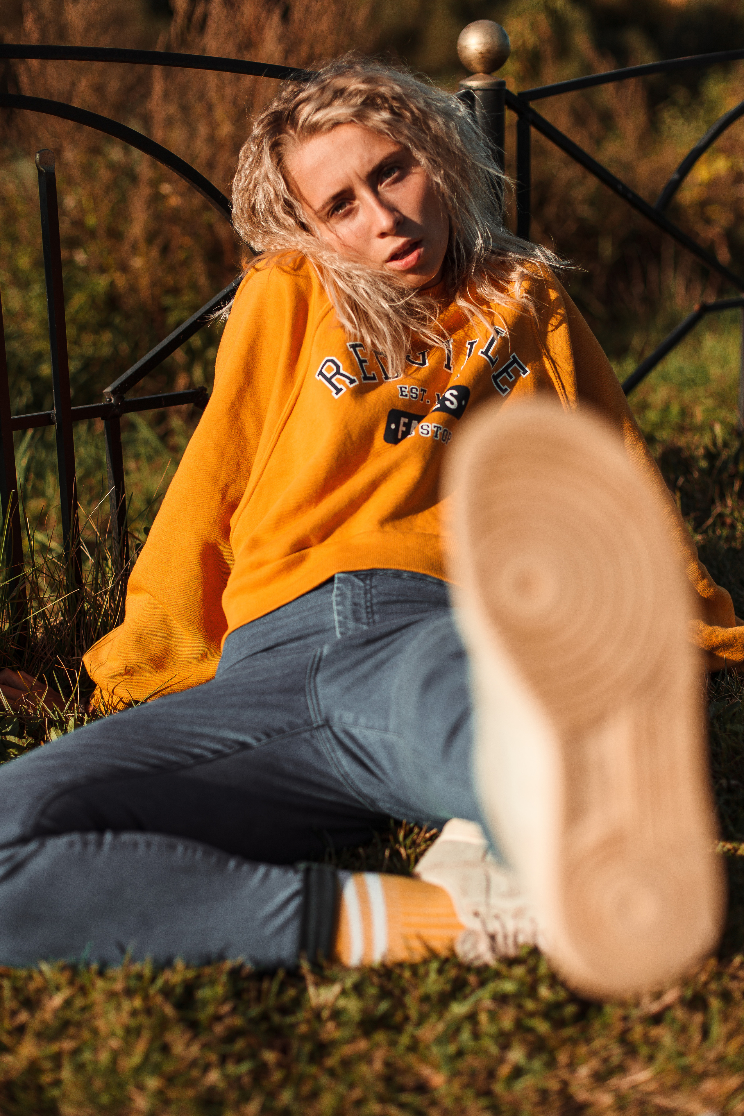 Даша и тележка. Фотограф Анастасия Кулешова