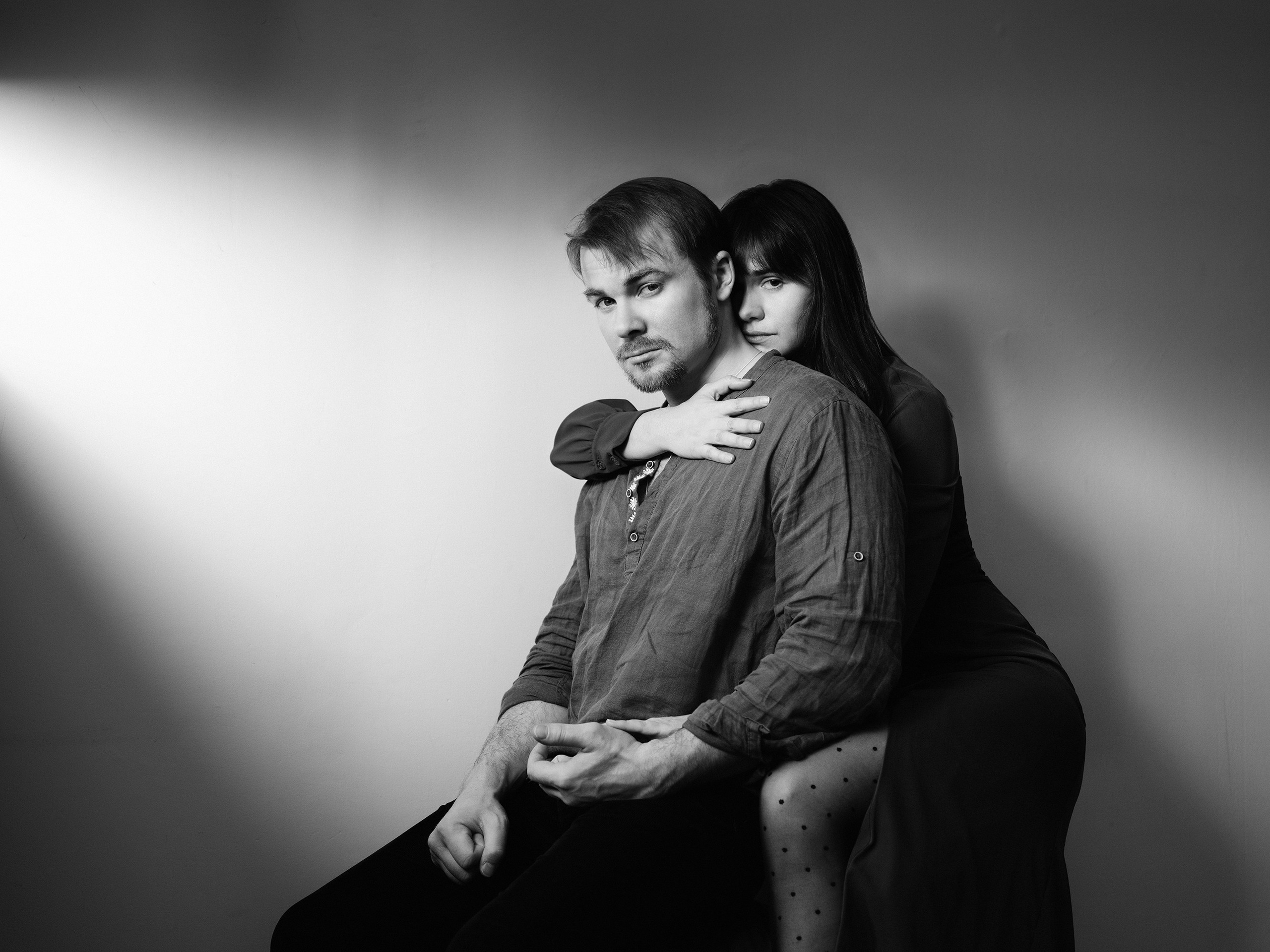 Фотограф: Андрей Троицкий.Портрет Макара Запорожского и Анастасии Дьячук.