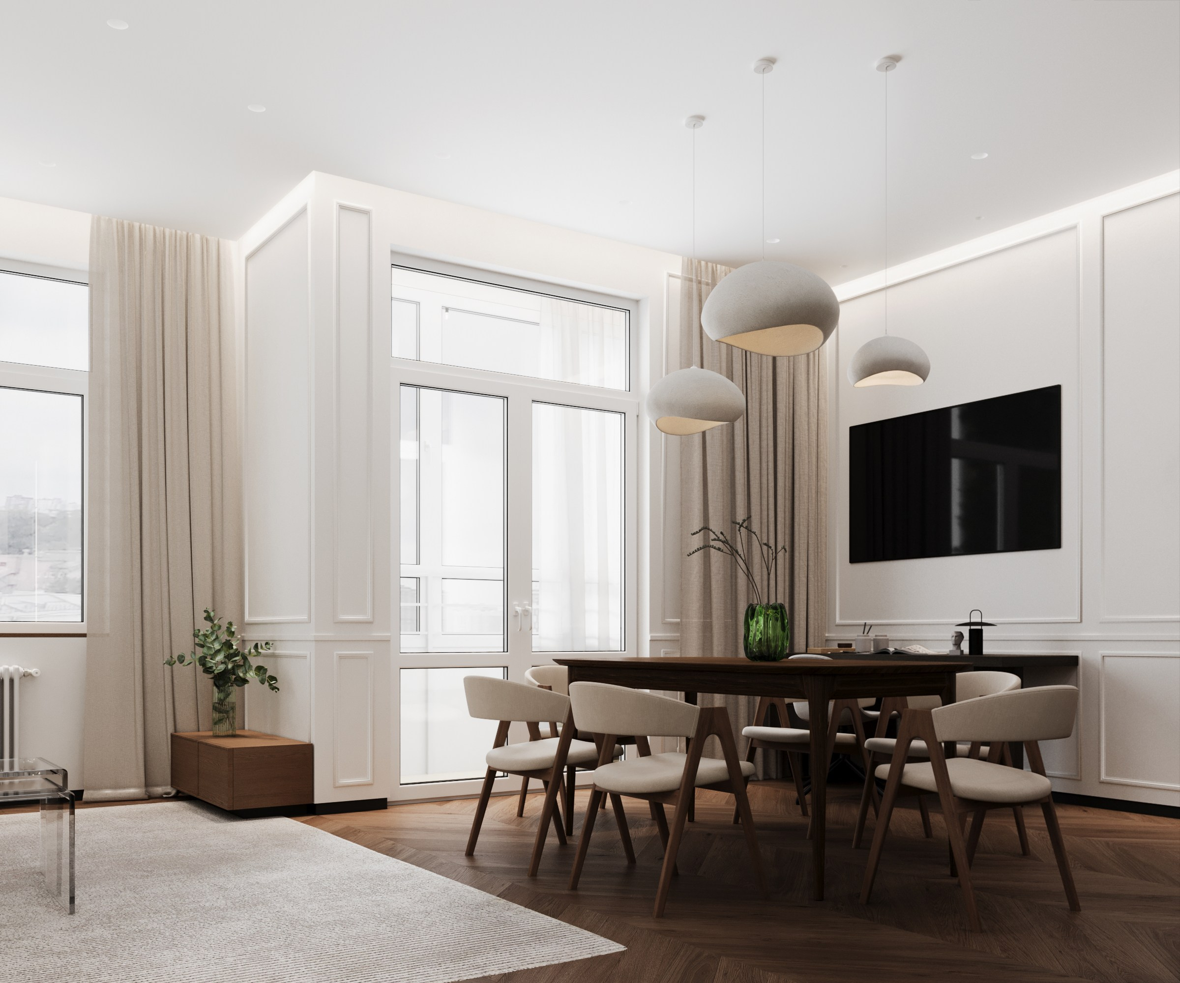 Квартира в Обнинске, 2024 год, 97 м.кв. BYPRITCHINA | студия дизайна интерьера г. Москва