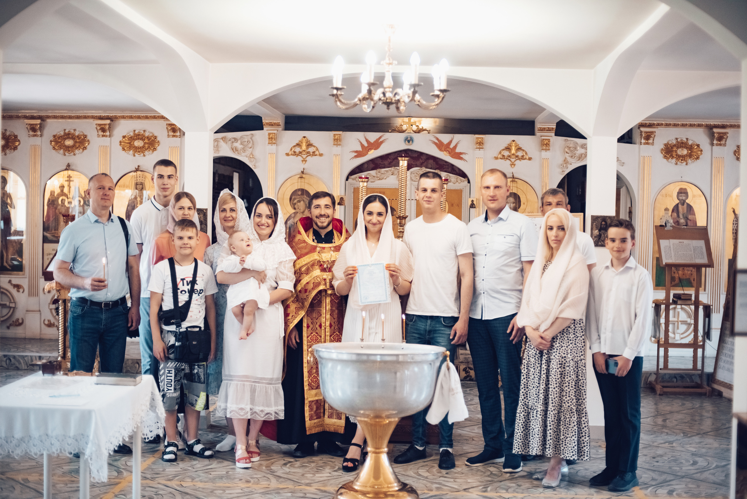 Фотосессия Крещения в Санкт-Петербурге. Фотограф Юлия Кондратьева