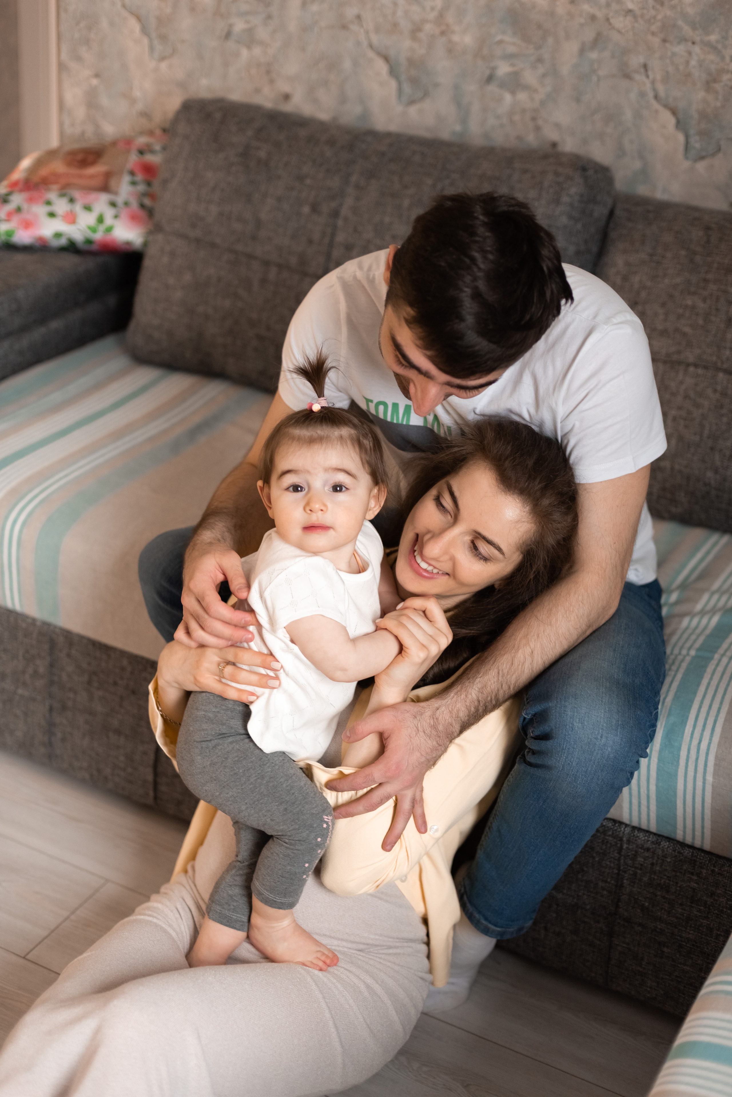 Семейная фотосессия дома. Фотограф Юлия Кондратьева