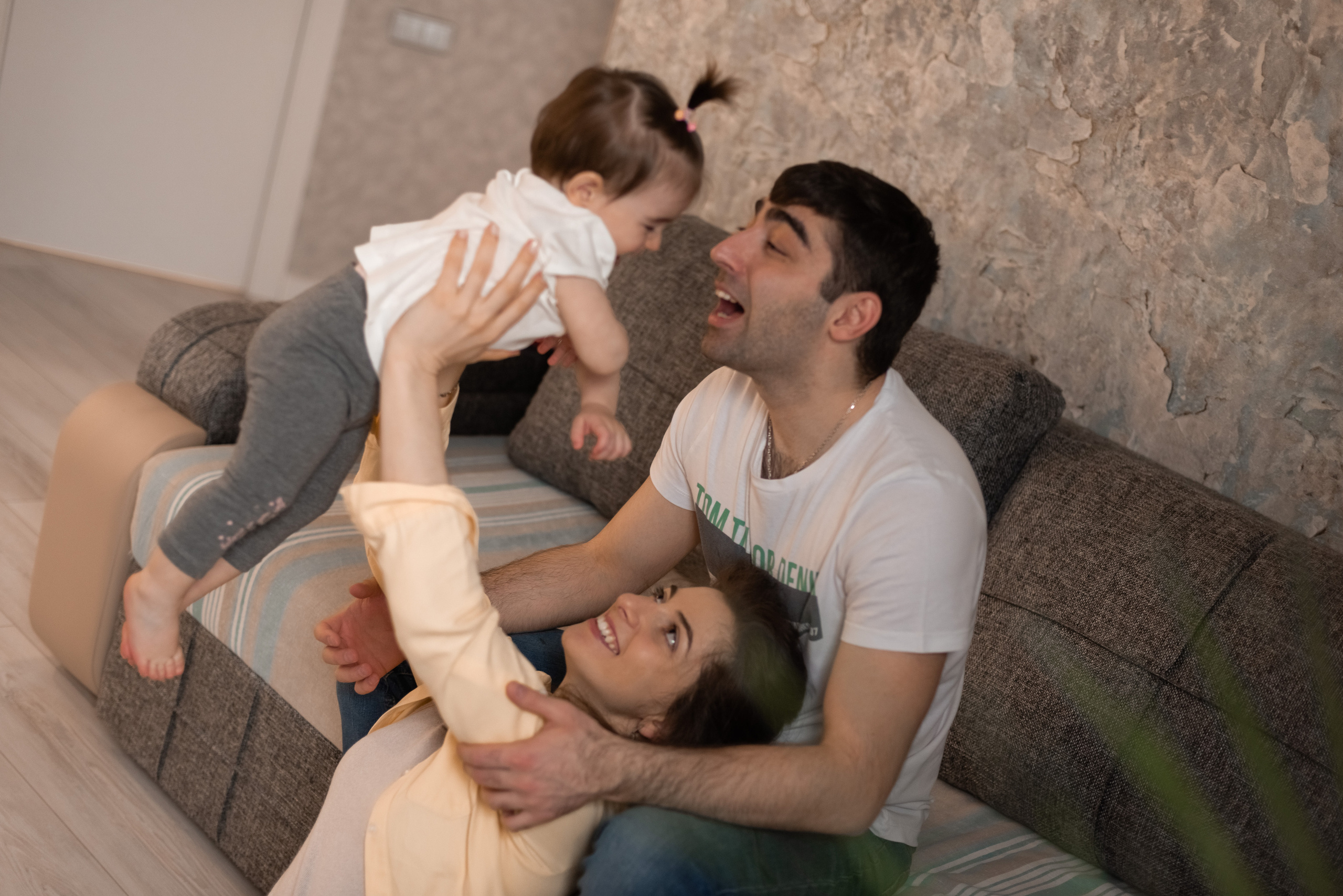 Семейная фотосессия дома. Фотограф Юлия Кондратьева