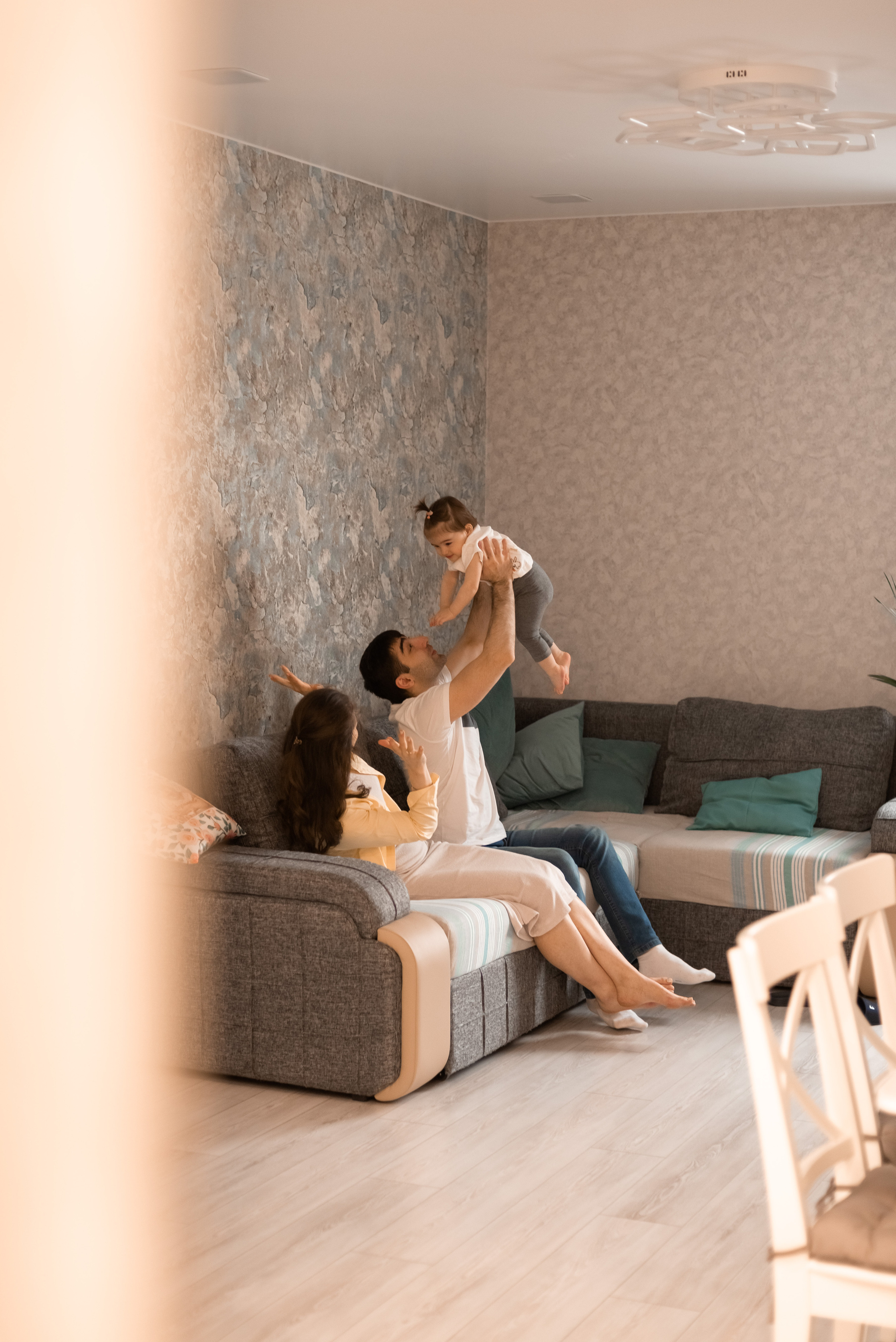 Семейная фотосессия дома. Фотограф Юлия Кондратьева