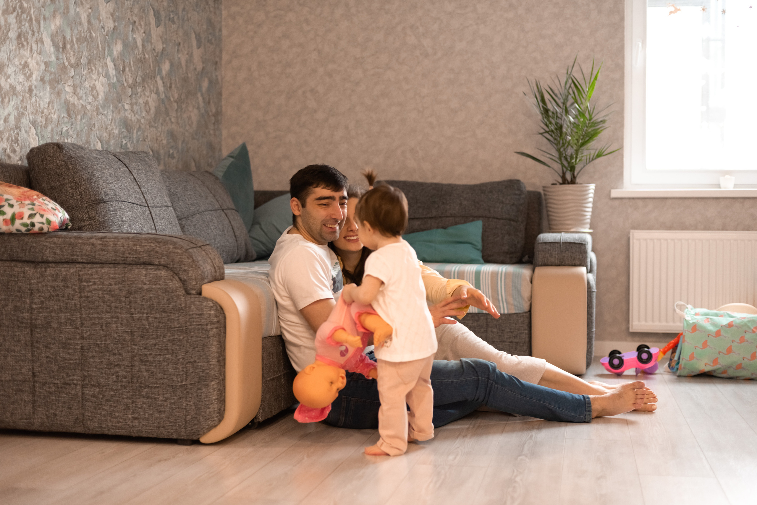 Семейная фотосессия дома. Фотограф Юлия Кондратьева