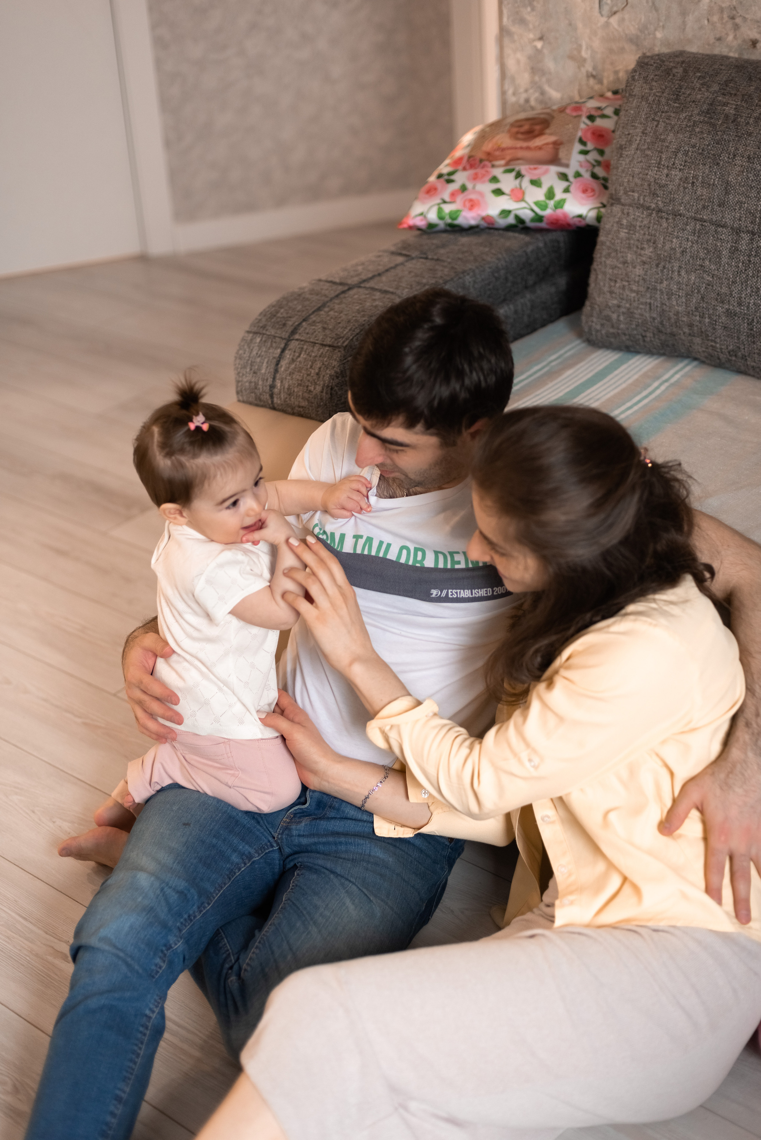 Семейная фотосессия дома. Фотограф Юлия Кондратьева