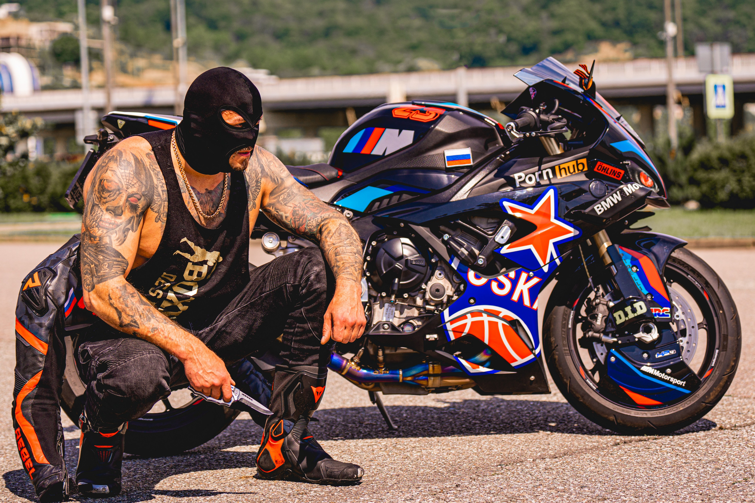 Фотосъемка с мотоциклом