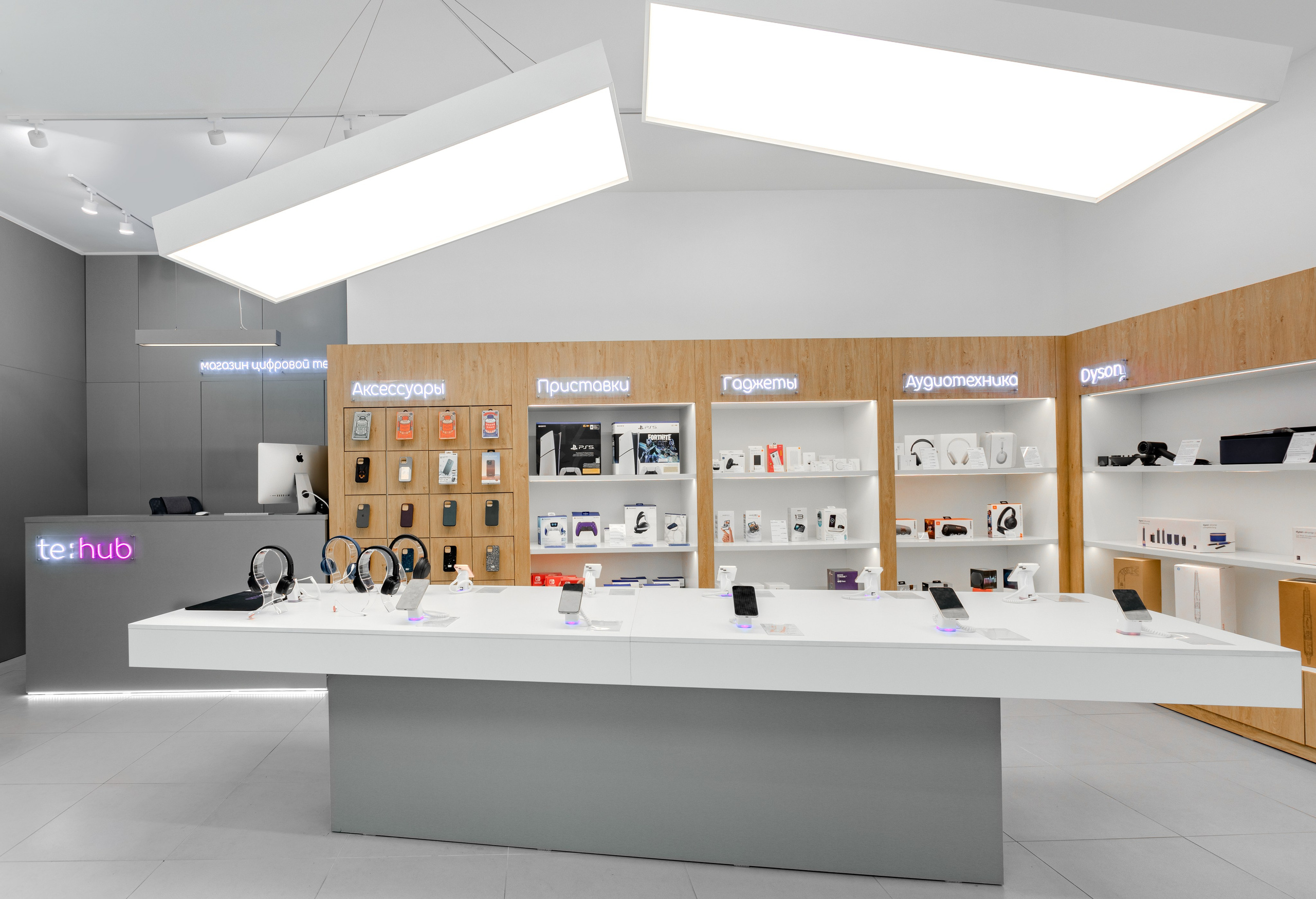 «the: hub» Магазин цифовой техники. Проект «LEN.CO» bureau г. Краснодар. Интерьерный фотограф в Краснодаре Алексей Шмуль