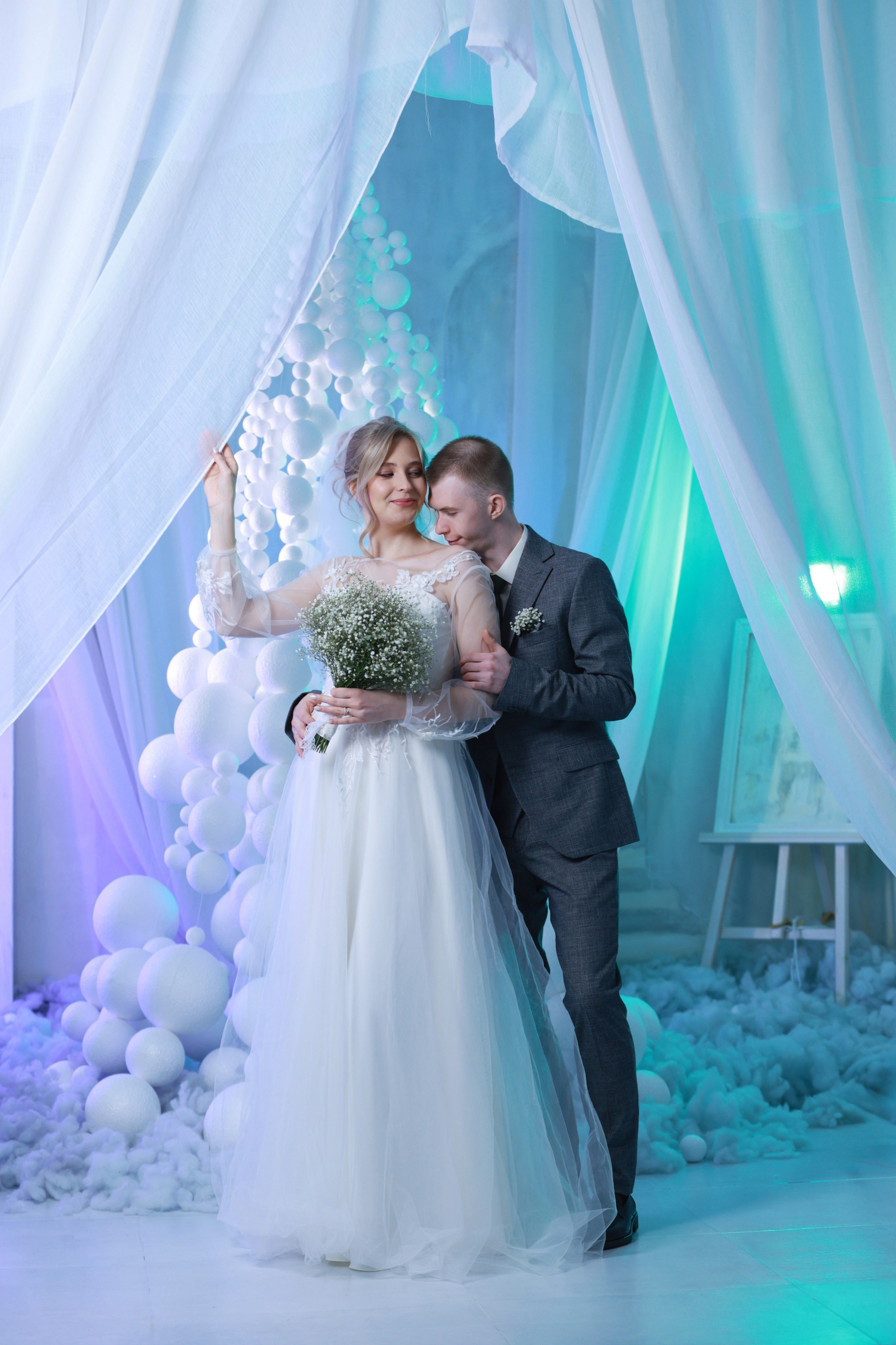 Свадебная фотосессия в студии Крафт