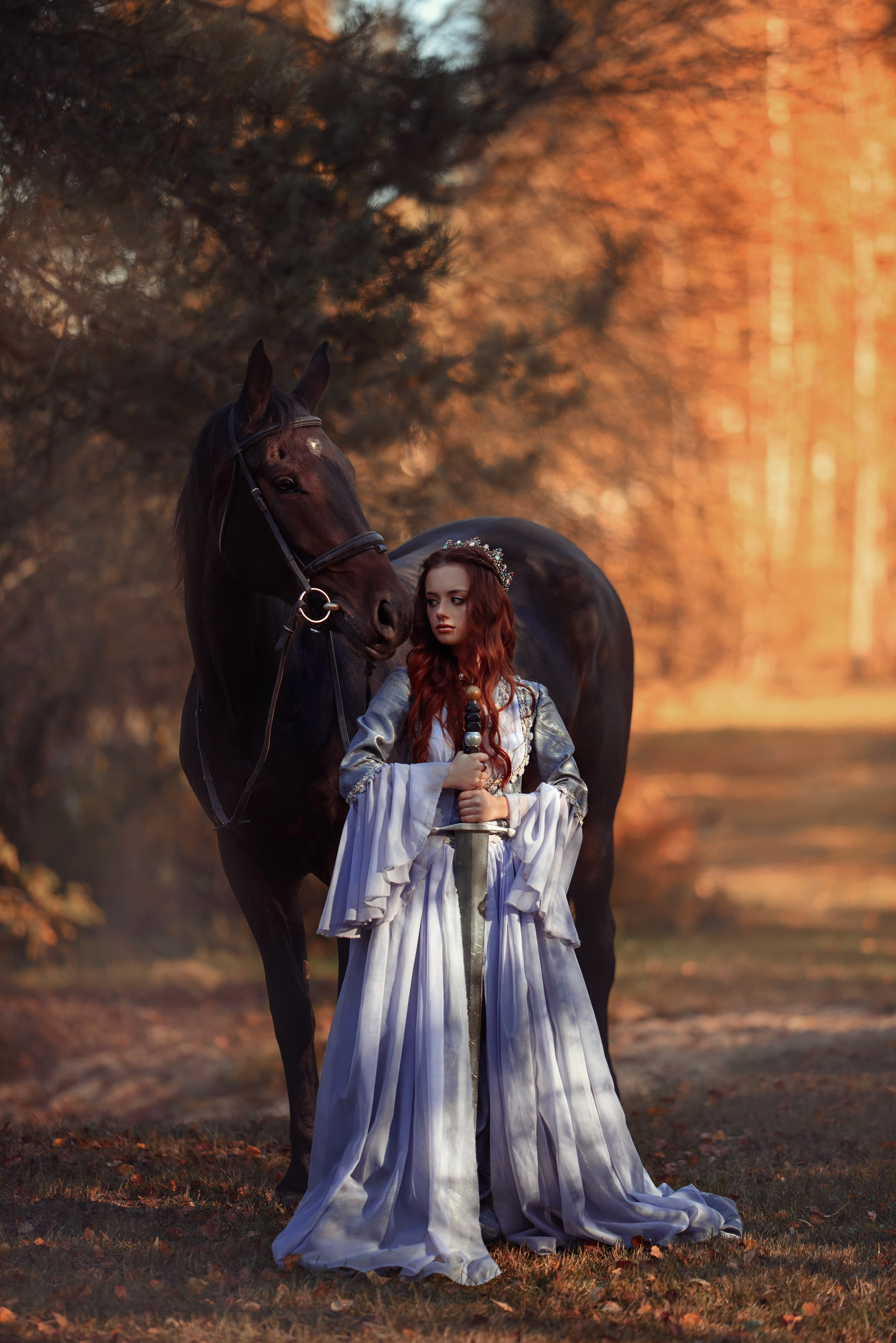 Сказочные съемки с лошадьми. Фотограф Вероника Ранцева, фотосессии с лошадьми в Минске и Могилеве