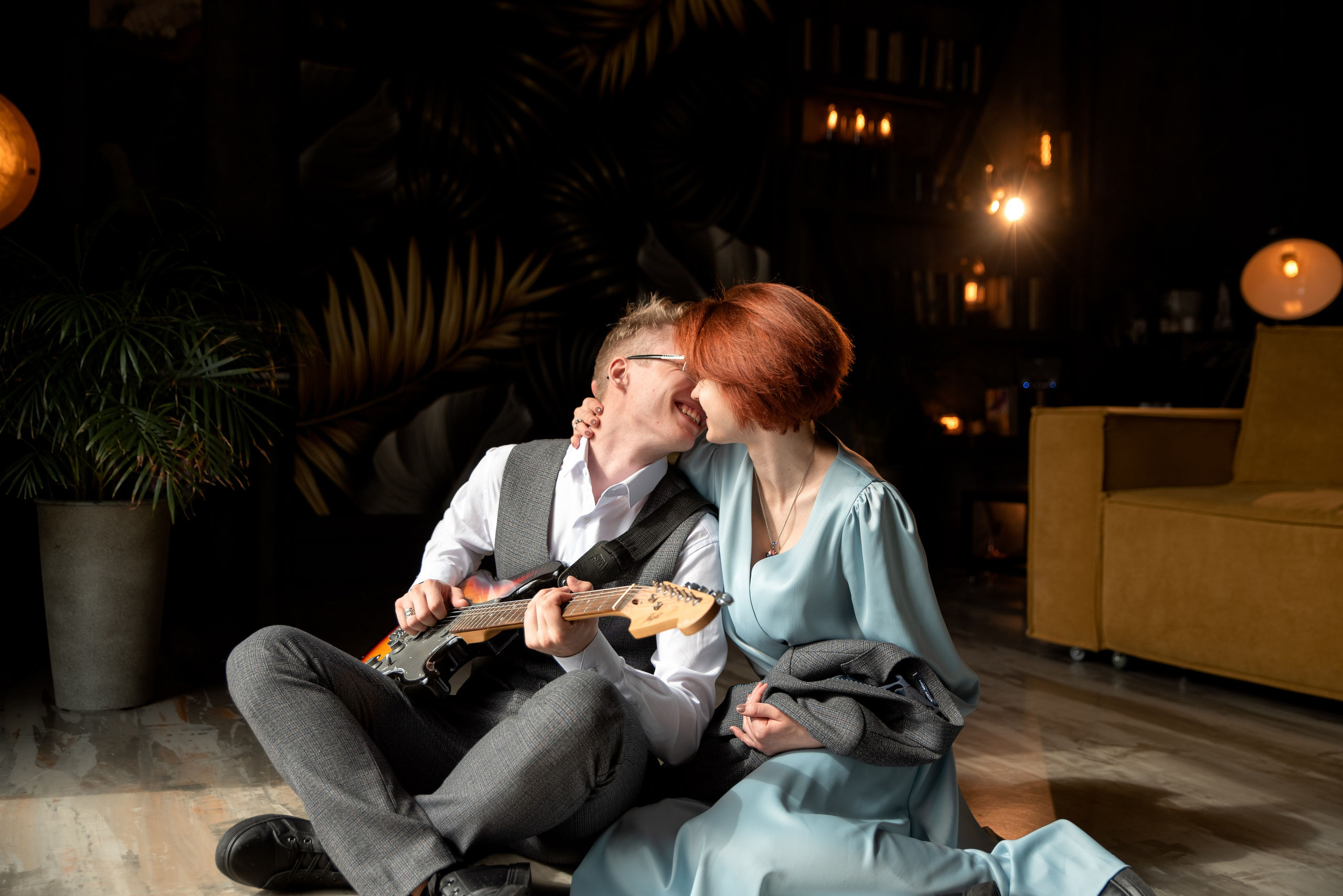 Дмитрий и Марина. LOVESTORY в студии. Семейный и детский фотограф в Туле Светлана Воронкова