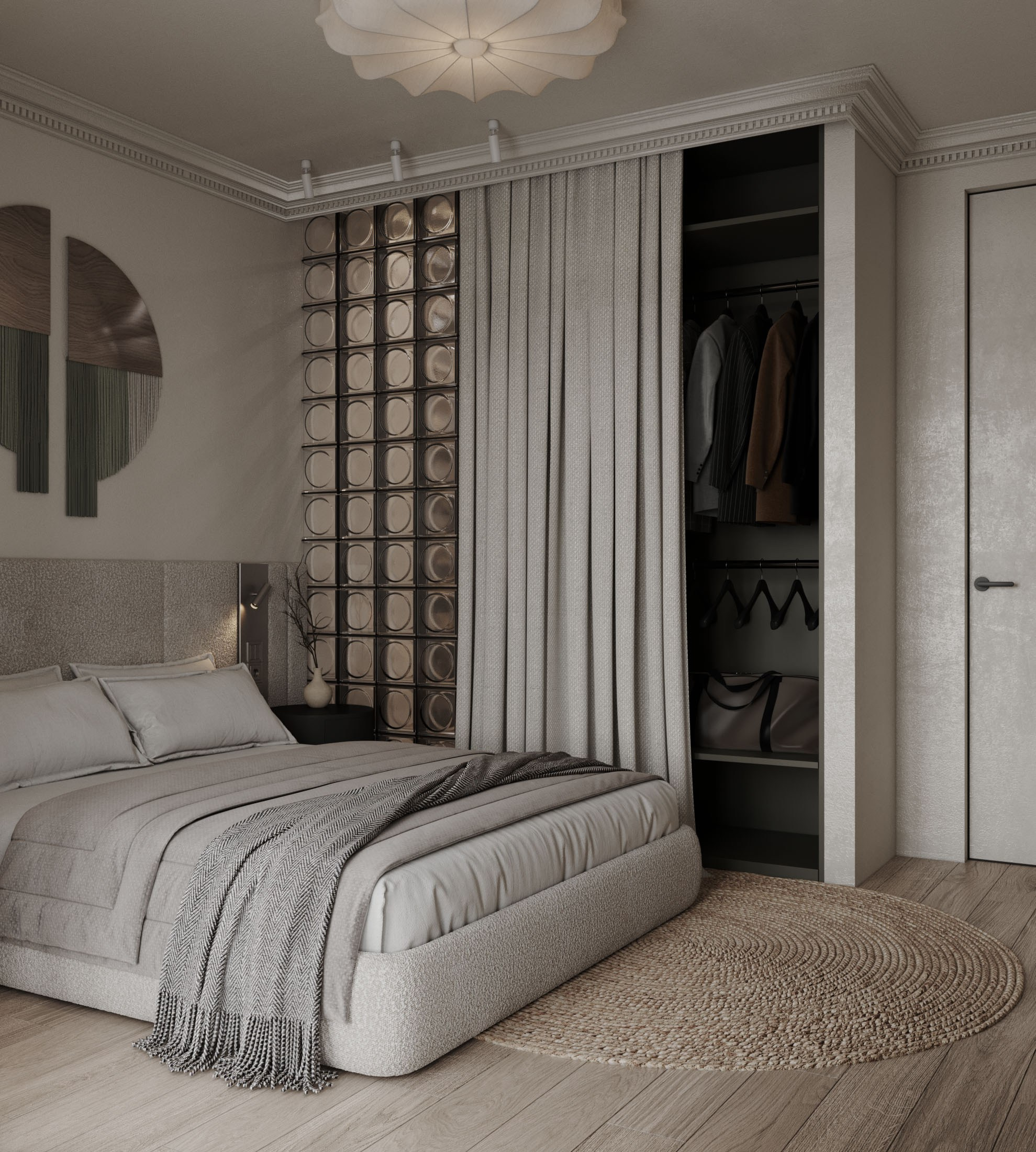 Спальня. Интерьерная 3D Визуализация