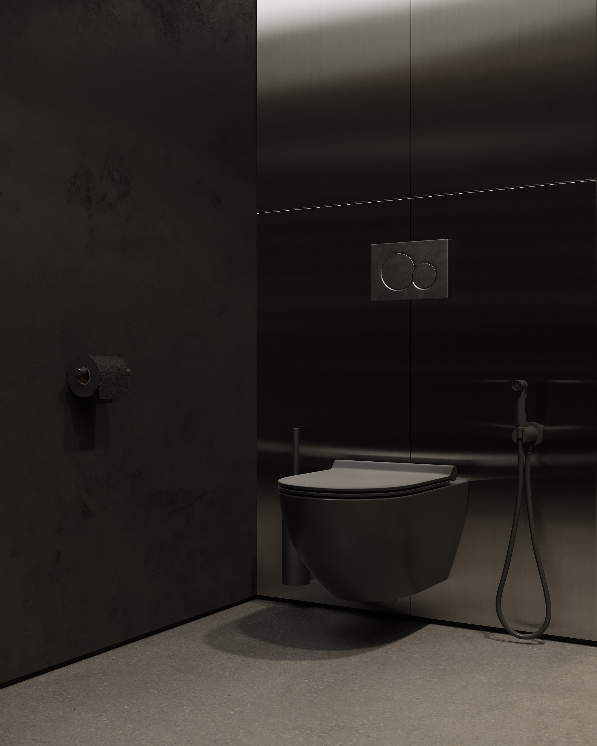 BLACK PROJECT. 3D визуализация интерьера eugene7even